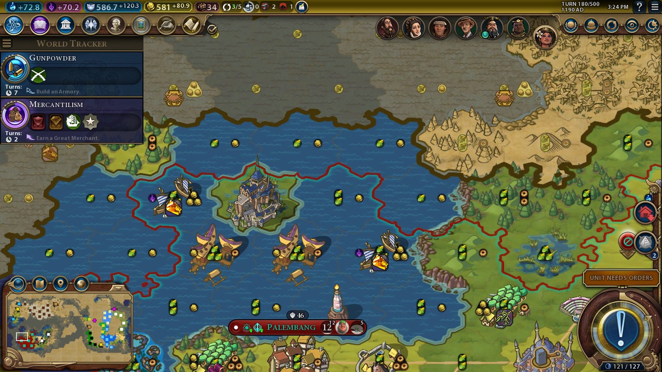 Mont St. Michel on shallow water r/civ