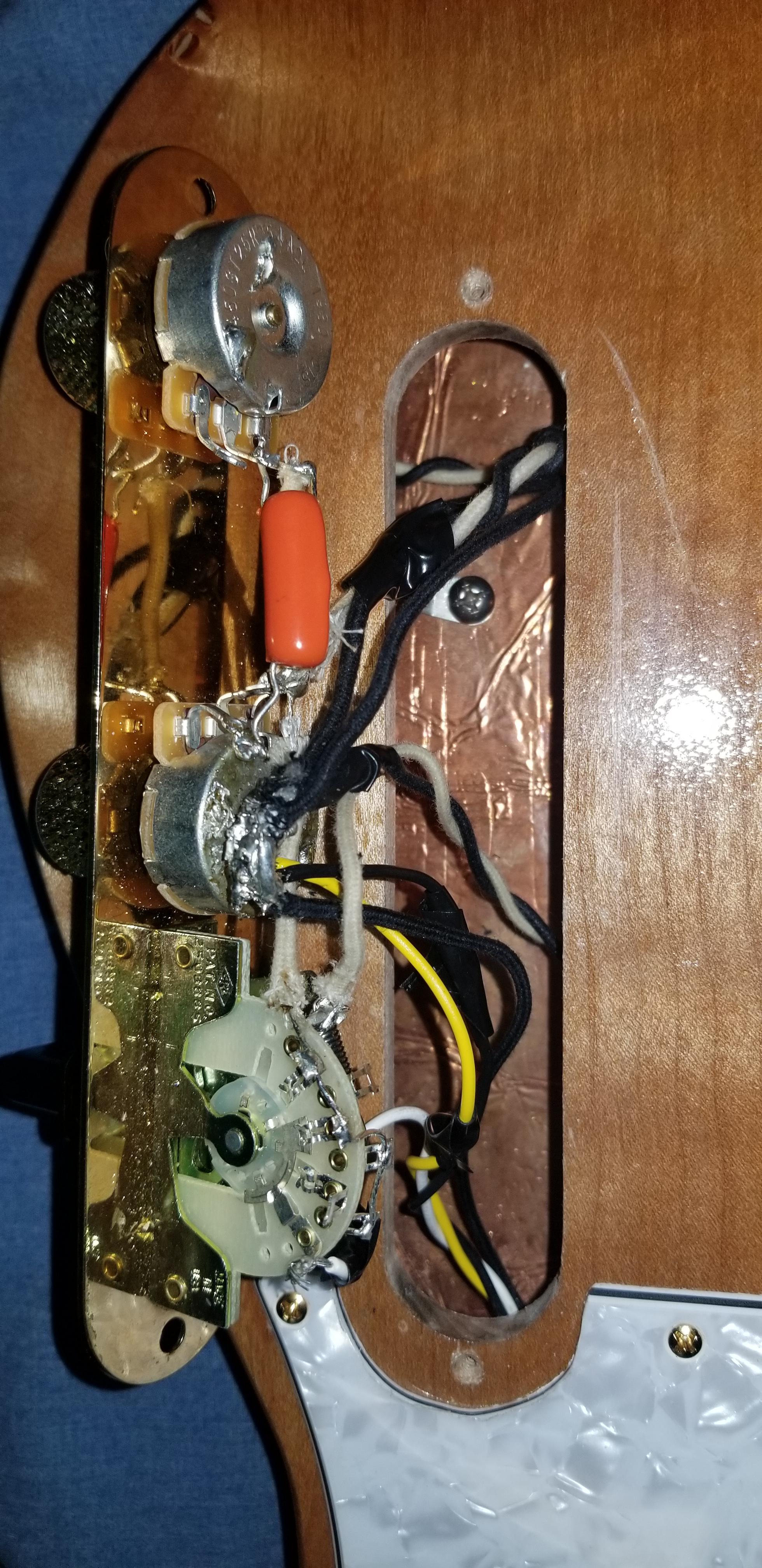 Volume pot doesnt work and solder wont stick to pots r/telecaster