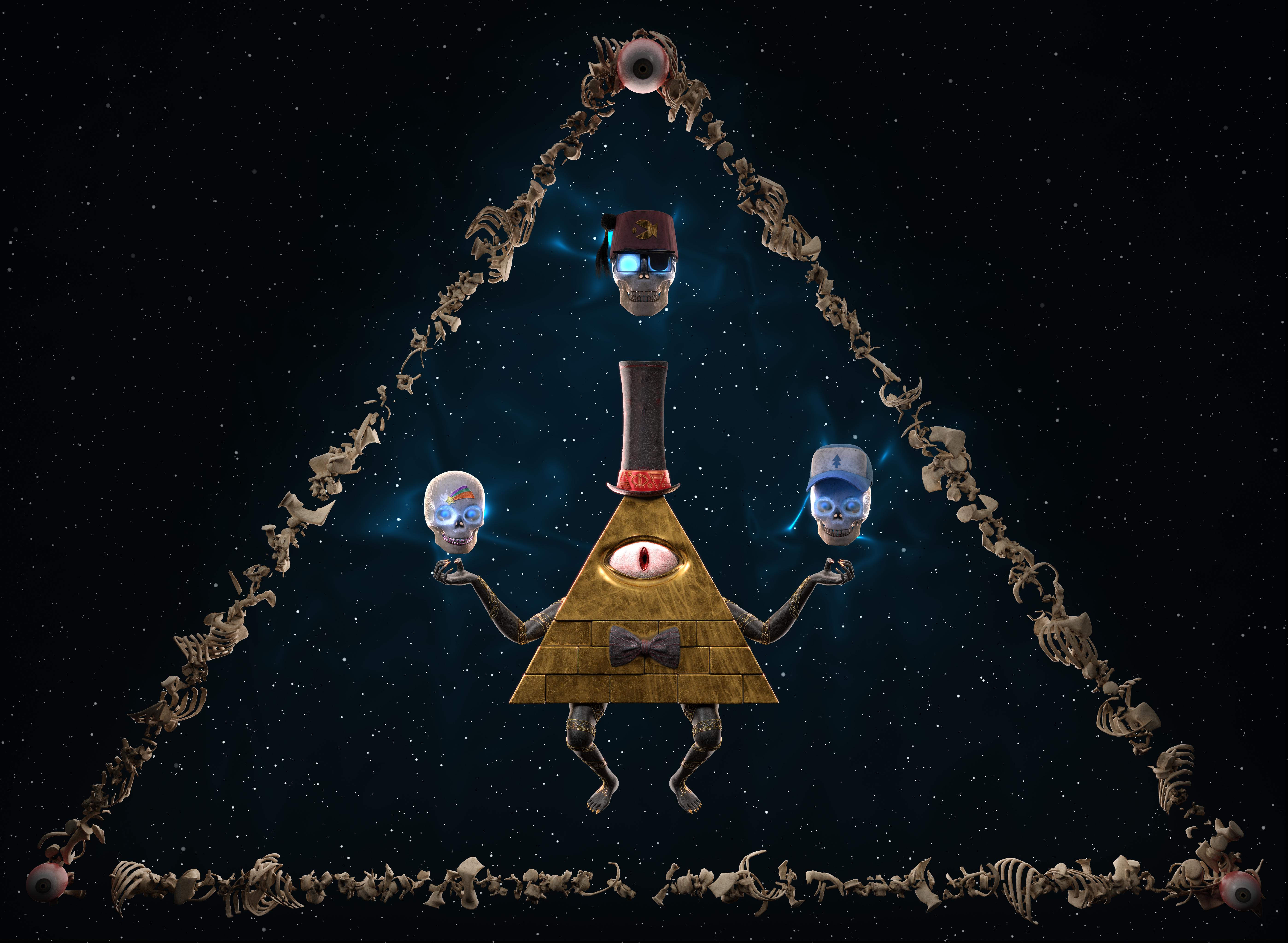 Bill Cipher 3D Render r/gravityfalls