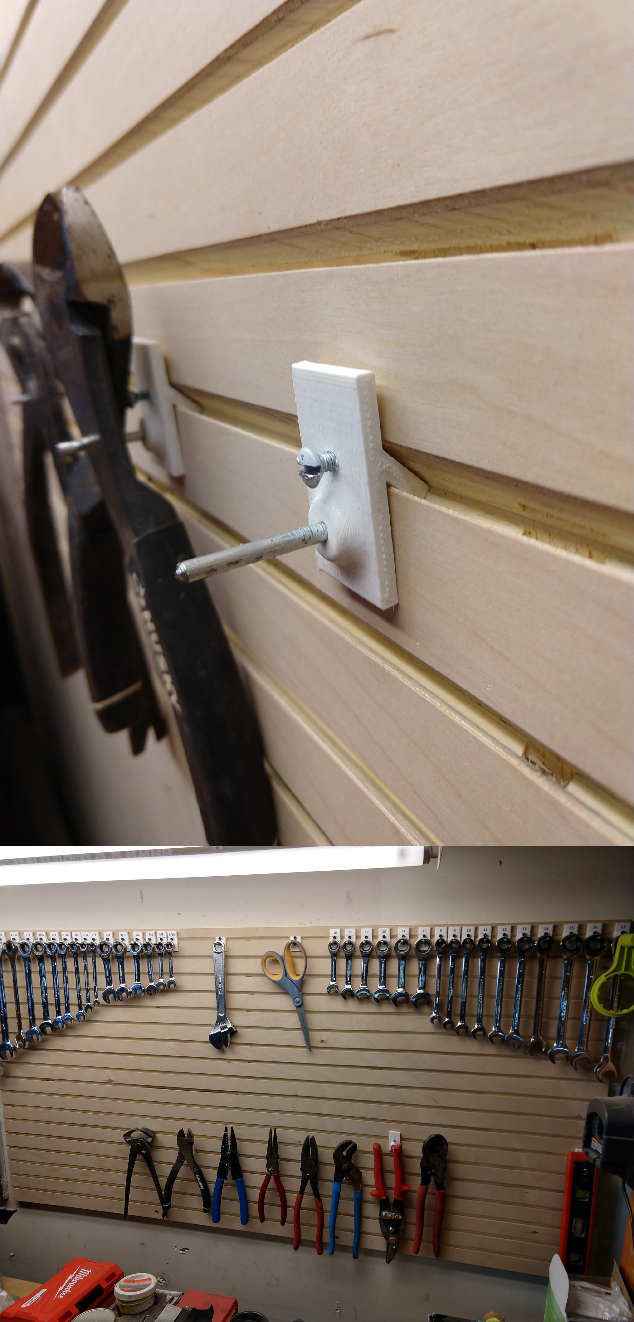 Diy slot wall with 3D printed holders r/Tools
