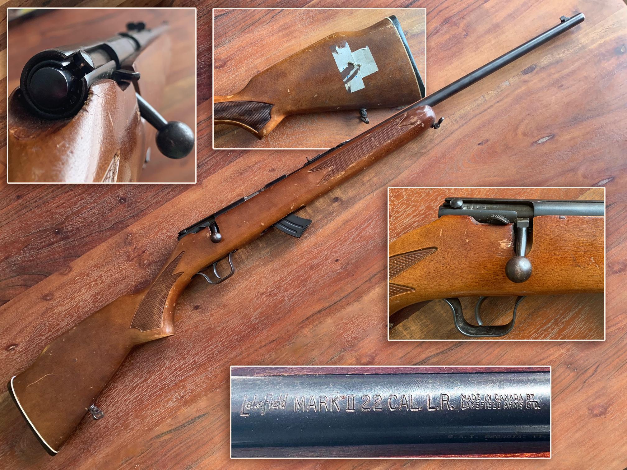 Project rifle I got a good deal on this beat up Lakefield Mark II bolt