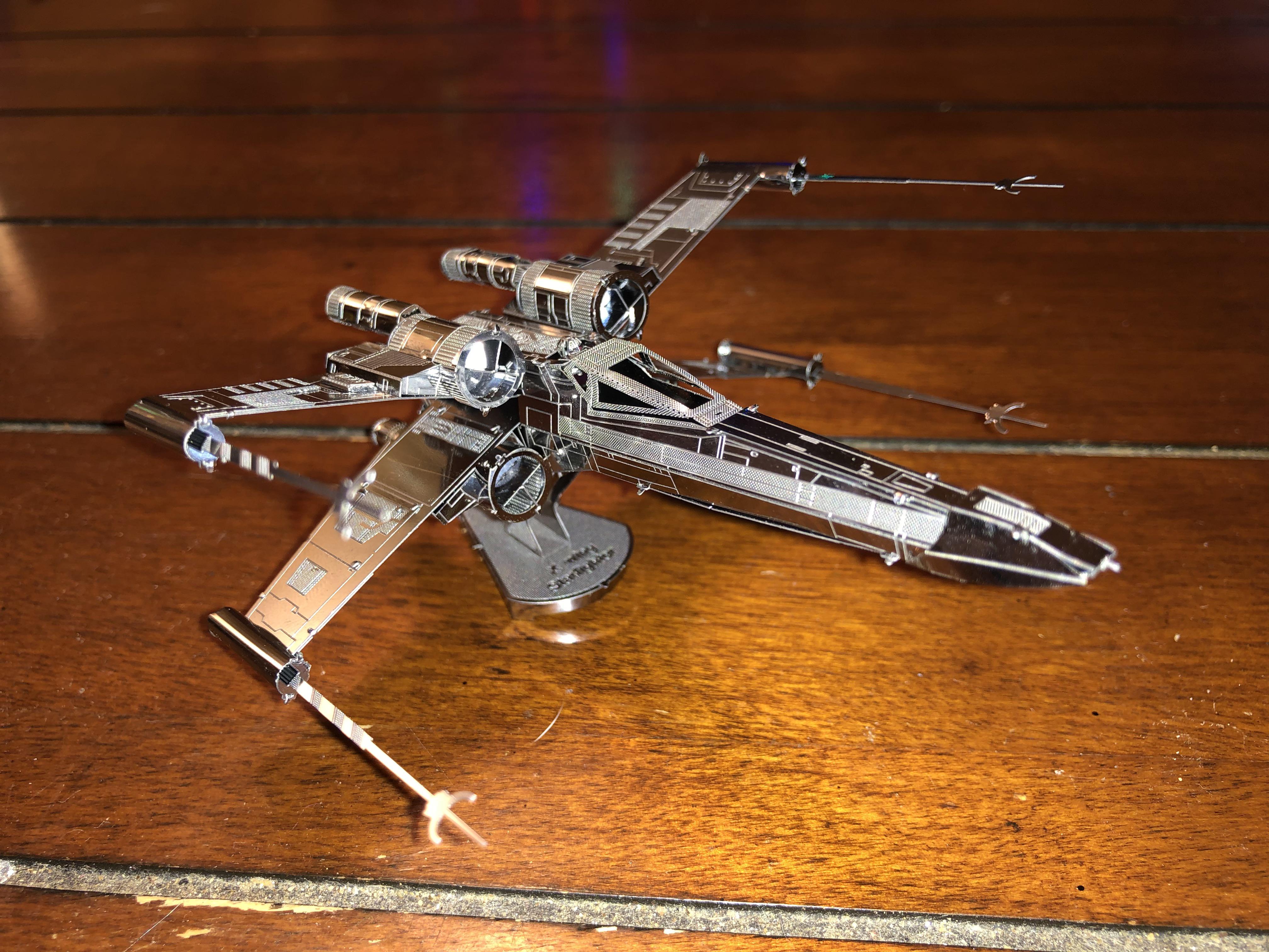 Made my first model. The X-Wing! Was a ton of fun : r/metalearth