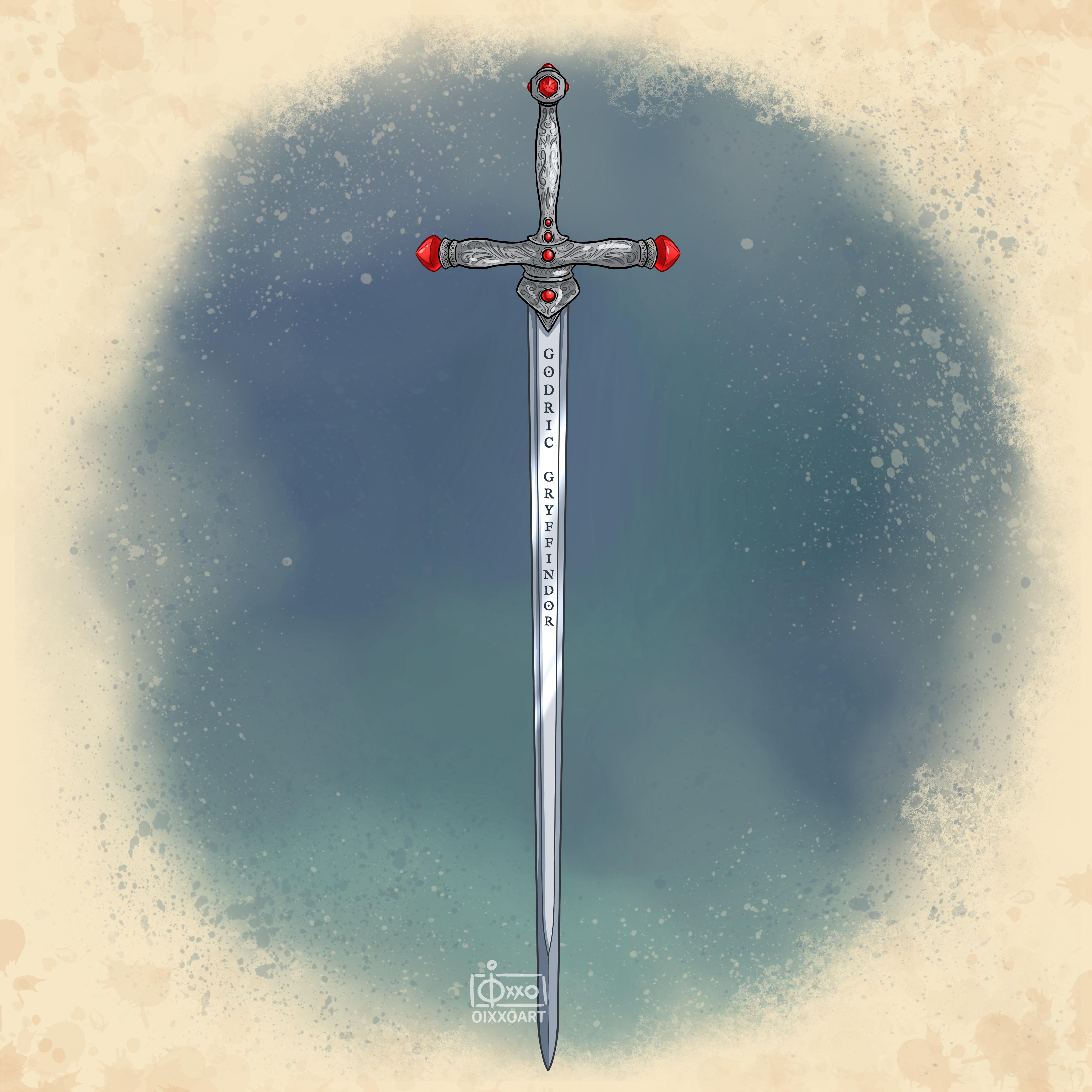 Sword of Gryffindor fanart, hope you like my take on it! r/harrypotter