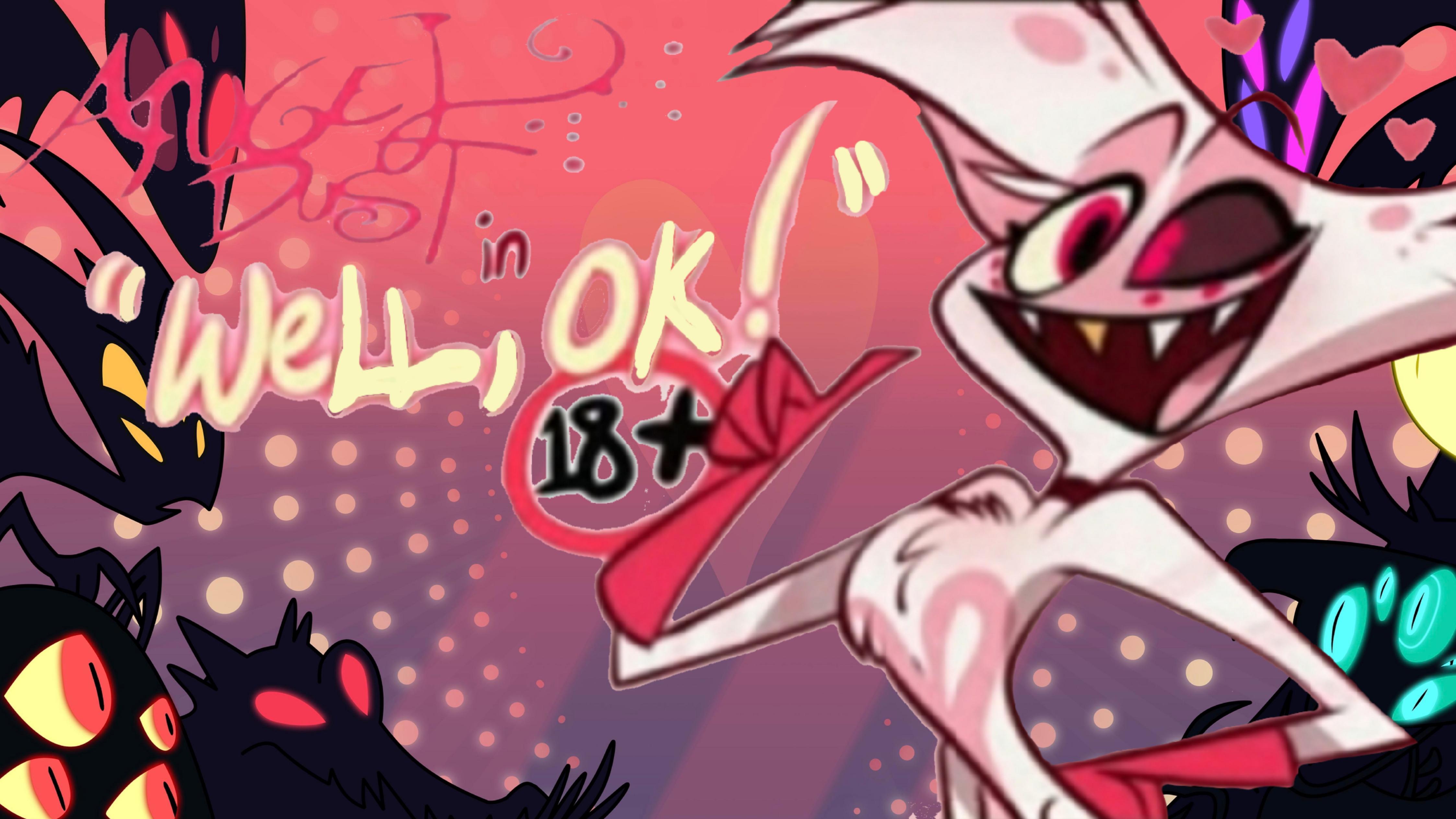 I saw this template and immediately added naked angel dust. : HazbinHotel