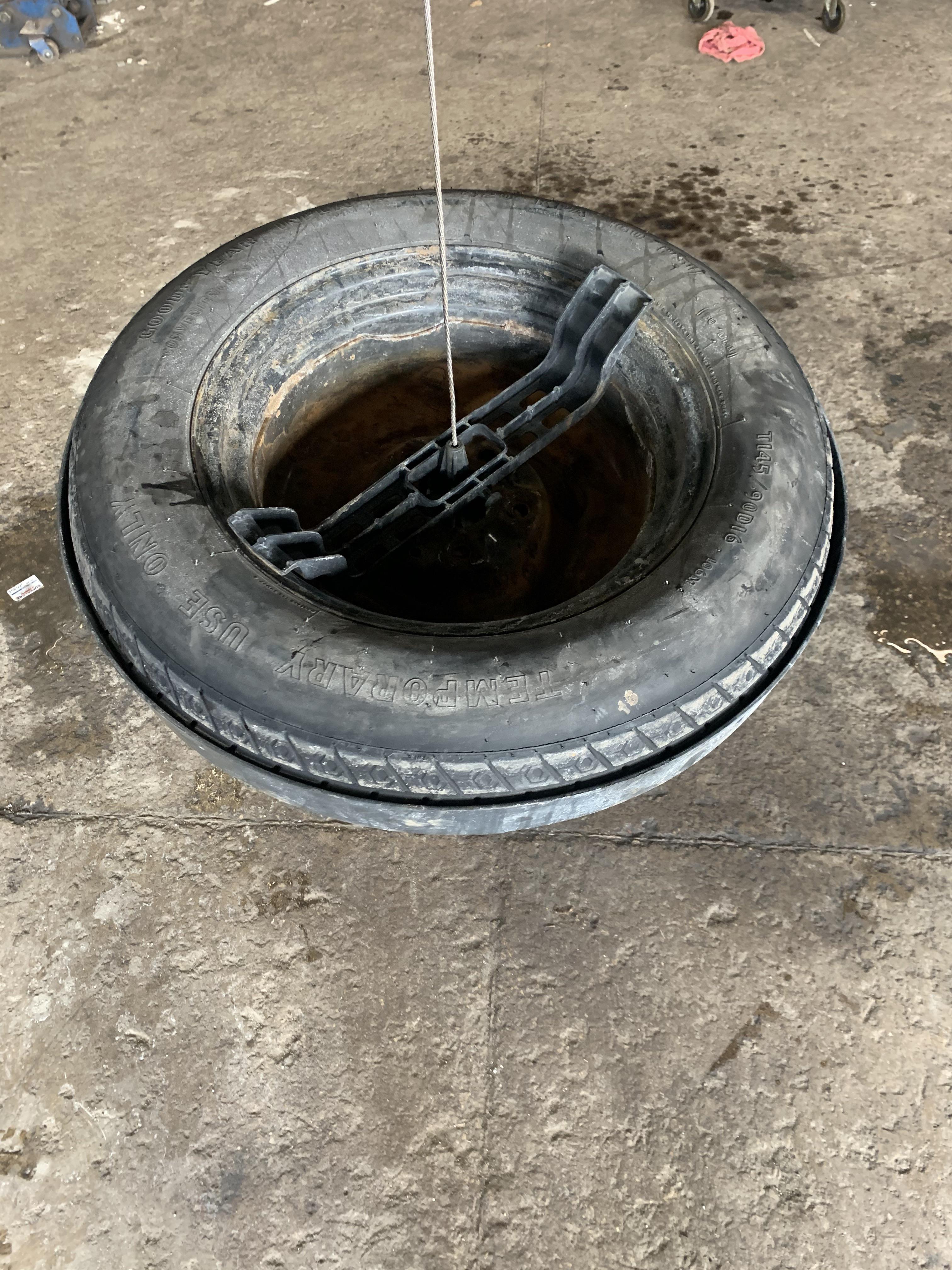 When you need a lift to change the spare tire. Hmmmmmmm if only there