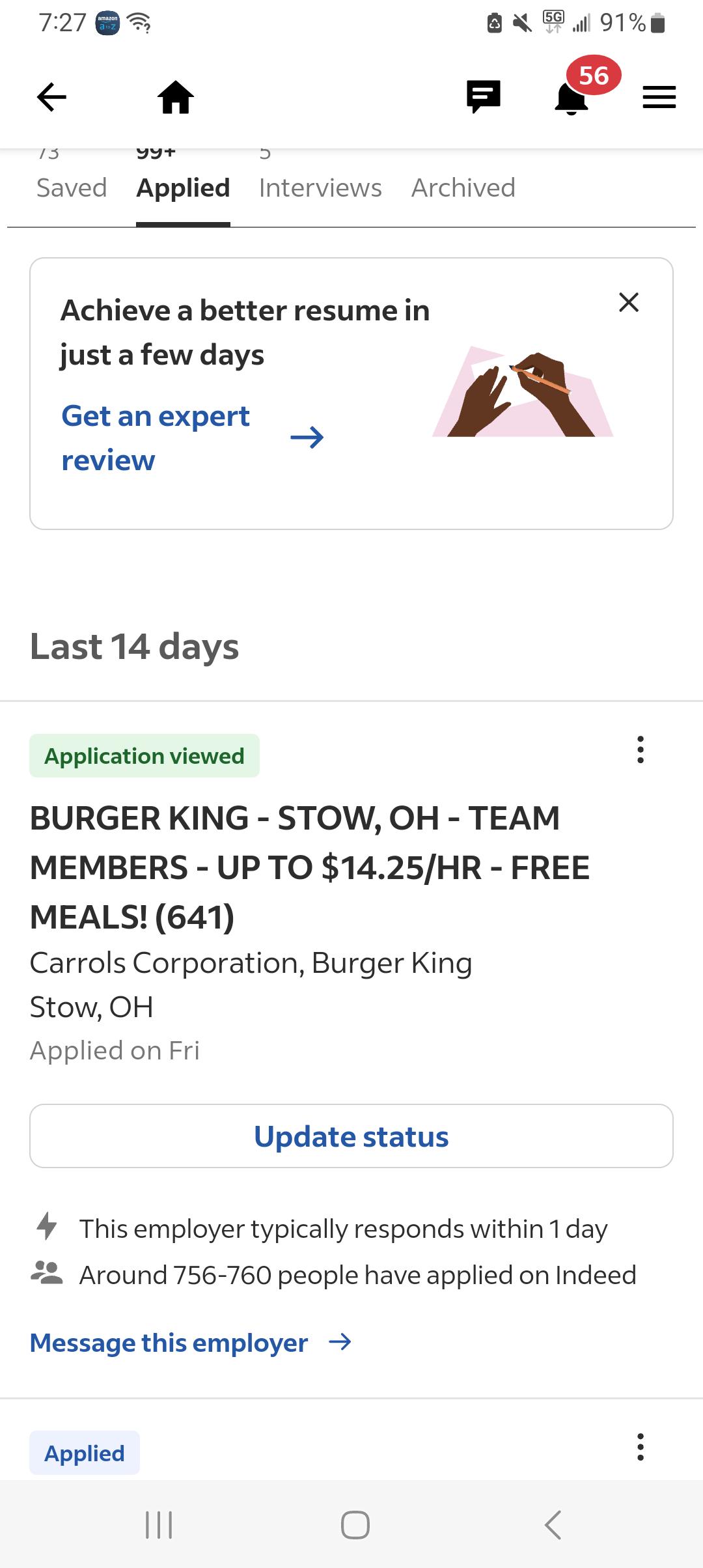 Almost 1k applications for a fast food job. This is what the current