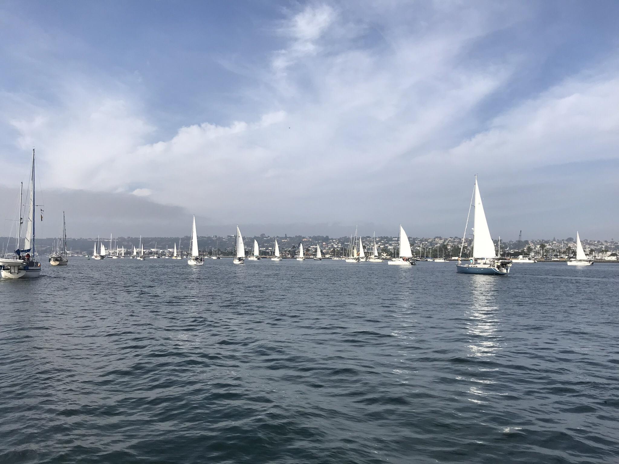 150 boats/500 people leaving San Diego bound for Cabo San Lucas! sailing
