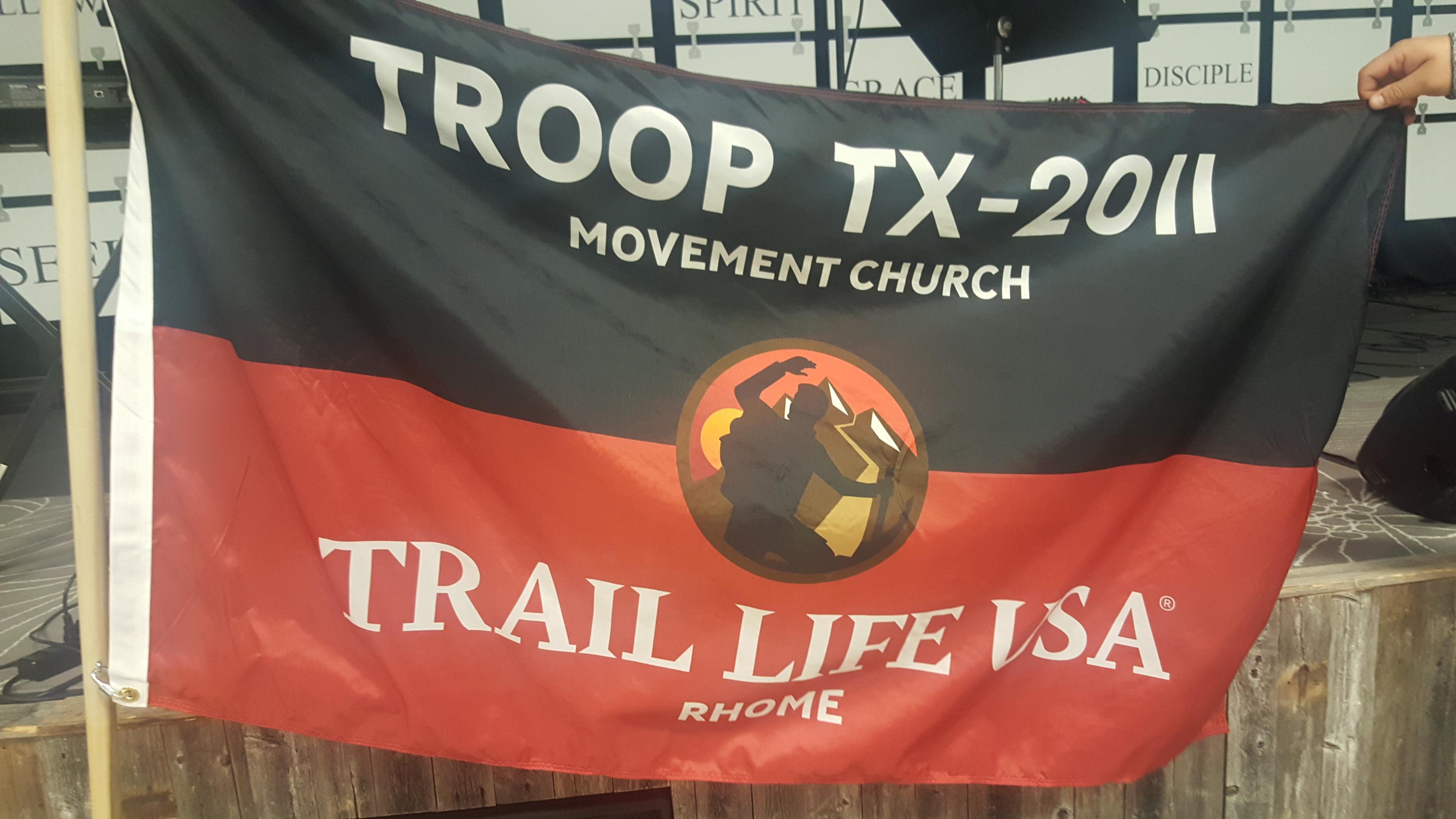 Troop 2011 in Rhome, Texas kicking off it's inaugural year! r/TrailLifeUSA