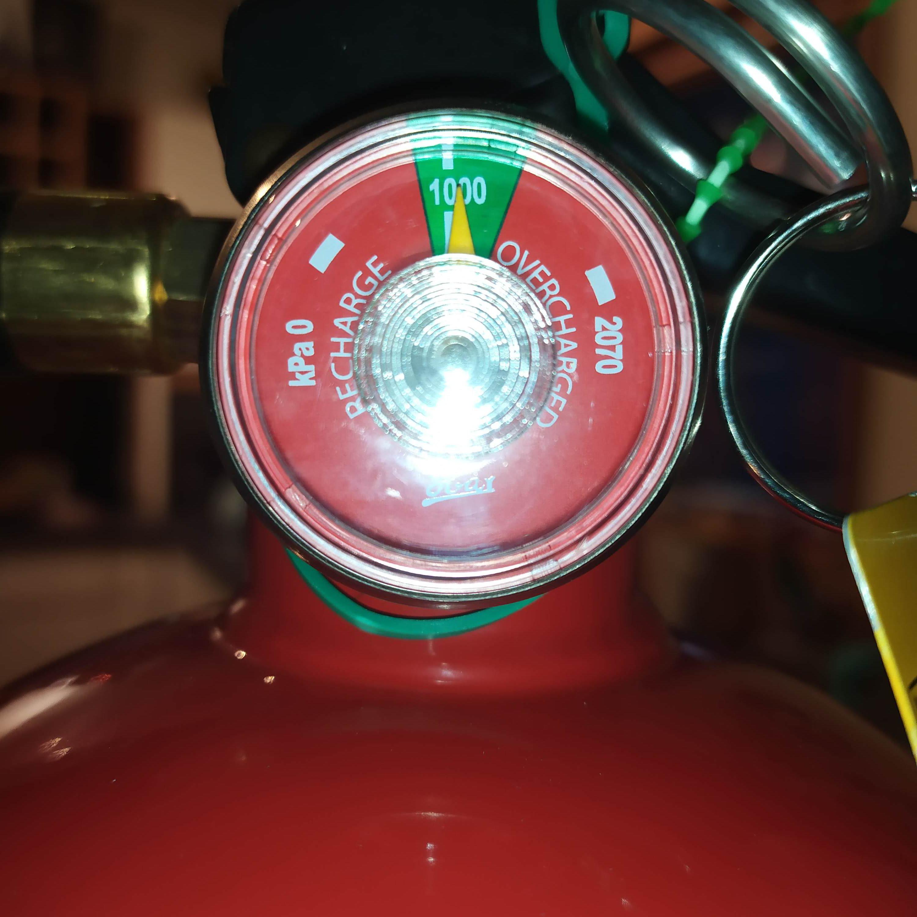 Just bought a 4.5kg fire extinguisher for the house, is it normal for