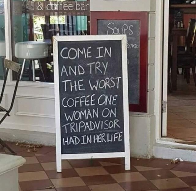 This coffee shop sign! r/funny
