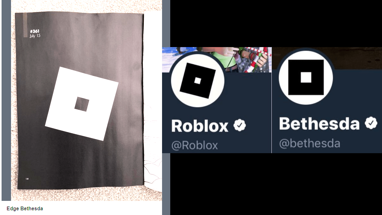 PSA ROBLOX is being teased for the next Edge magazine, not Bethesda