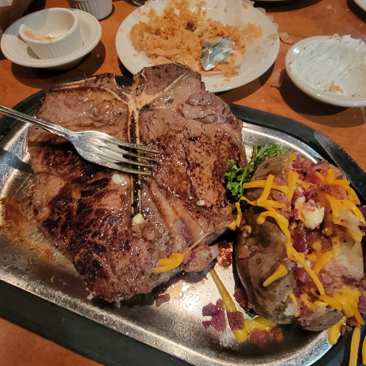 40 oz porterhouse steak at Saylors country kitchen in Portland, Oregon