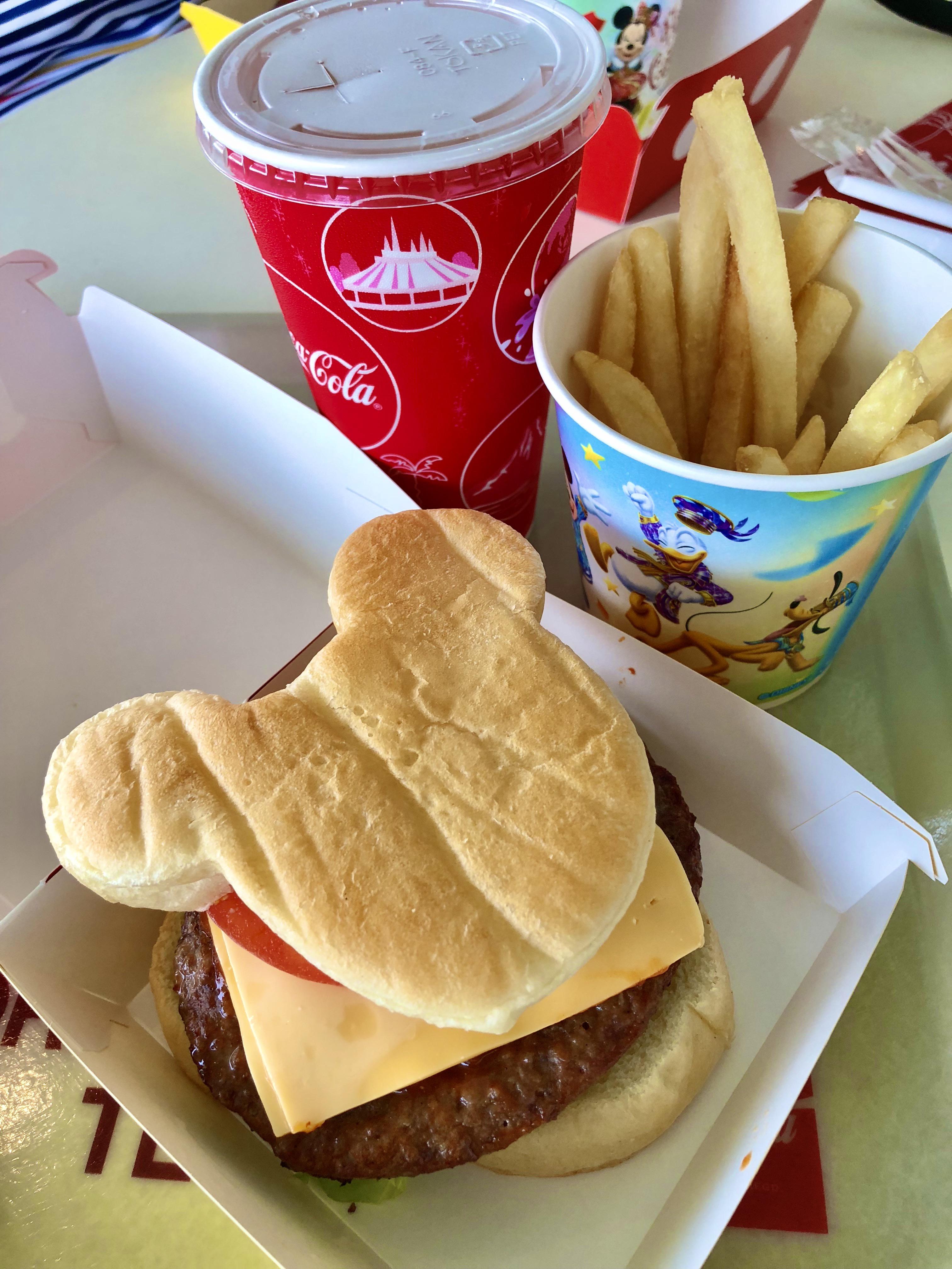 I miss eating Mickeyshaped foods at the Parks. Here's a Mickey burger