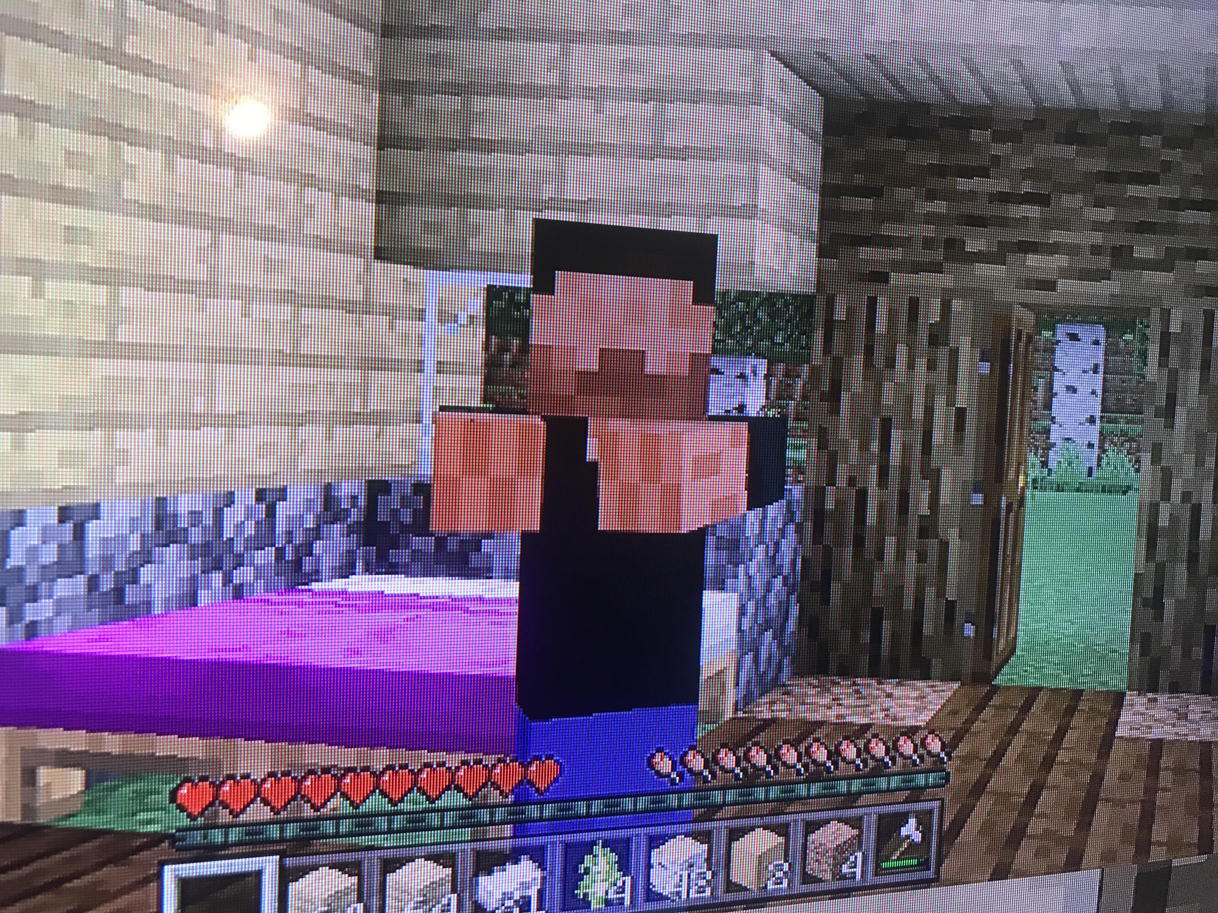 I’m stuck in the bow position r/Minecraft