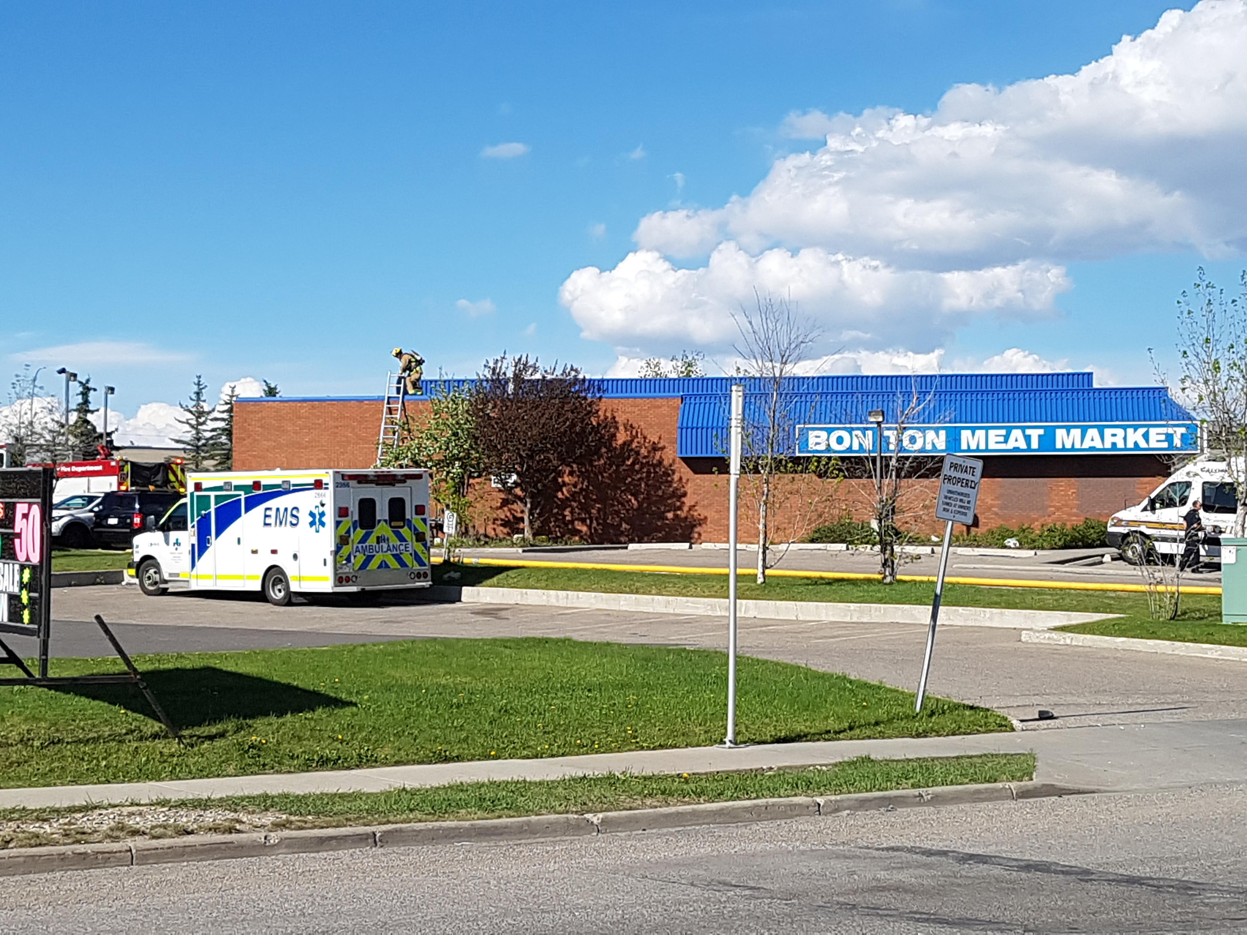 Fire at Bon Ton Meat Market (was a lot of smoke previously) r/Calgary
