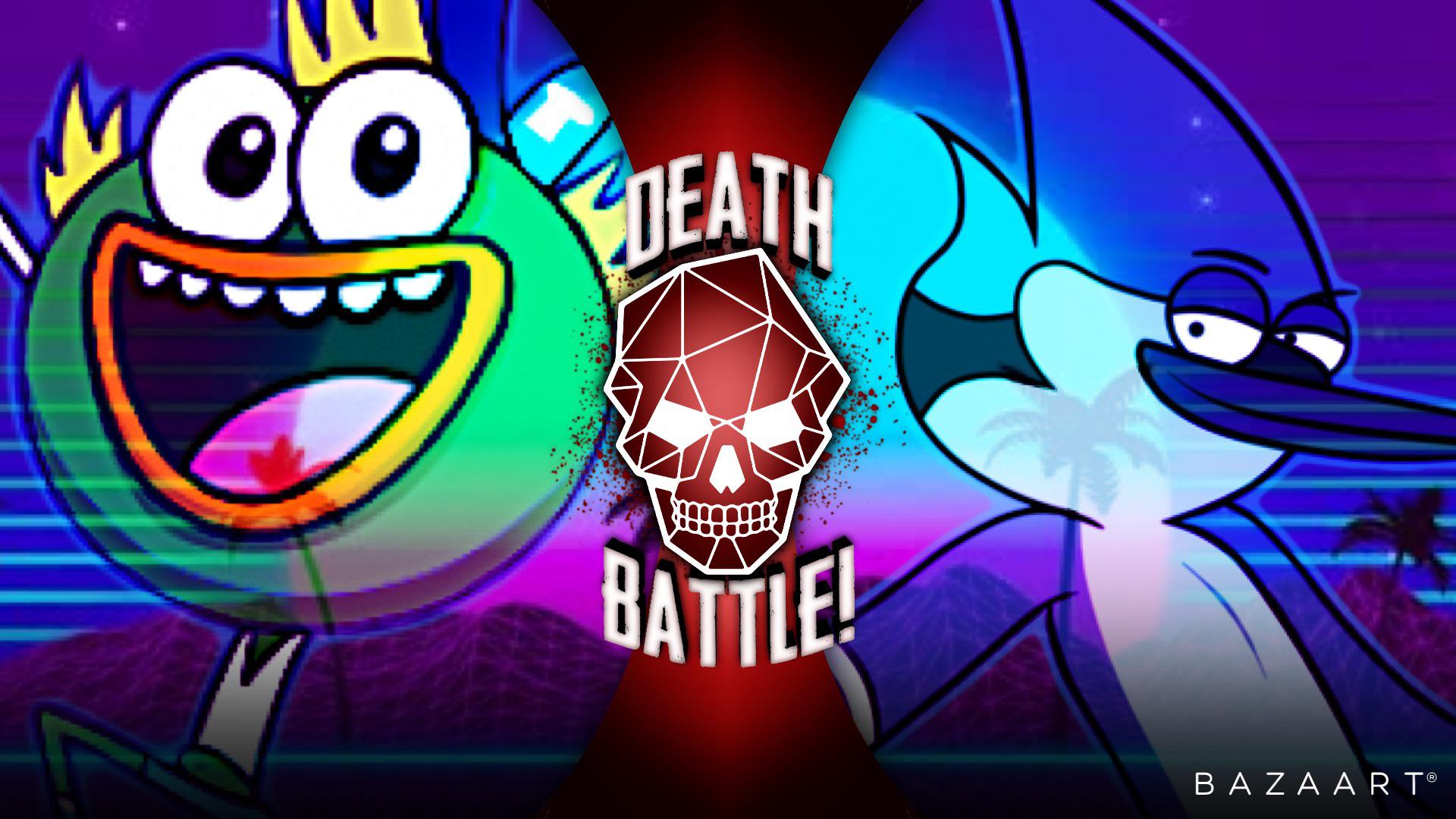 Sway Sway vs Mordecai (Breadwinner vs Regular Show) Tall blue themed