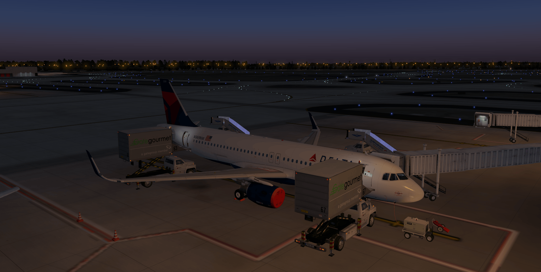 Atlanta's first flight of the day flightsim