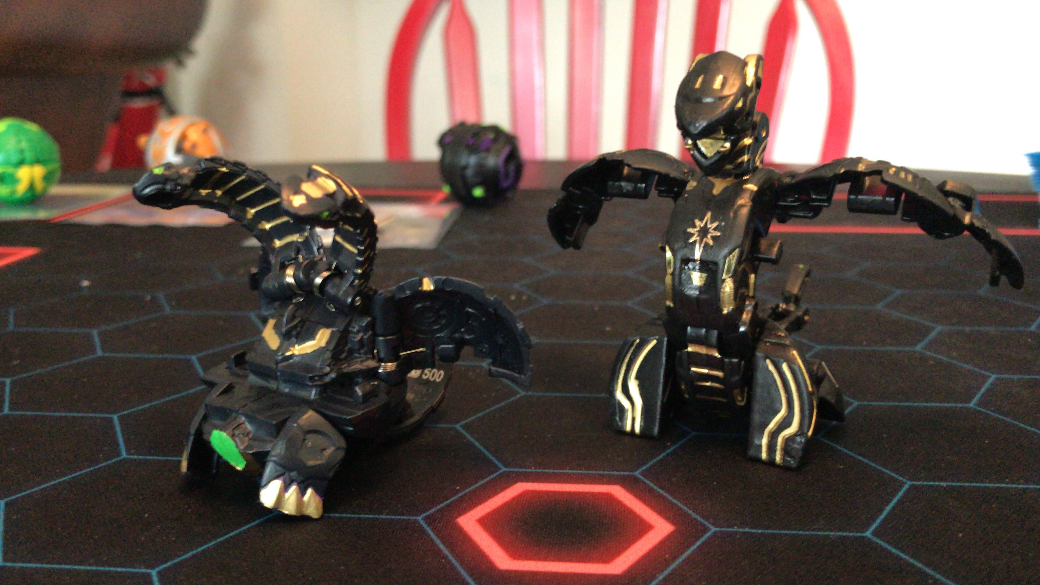 Had some extra Bakugan so I though I would try my had at customs, post