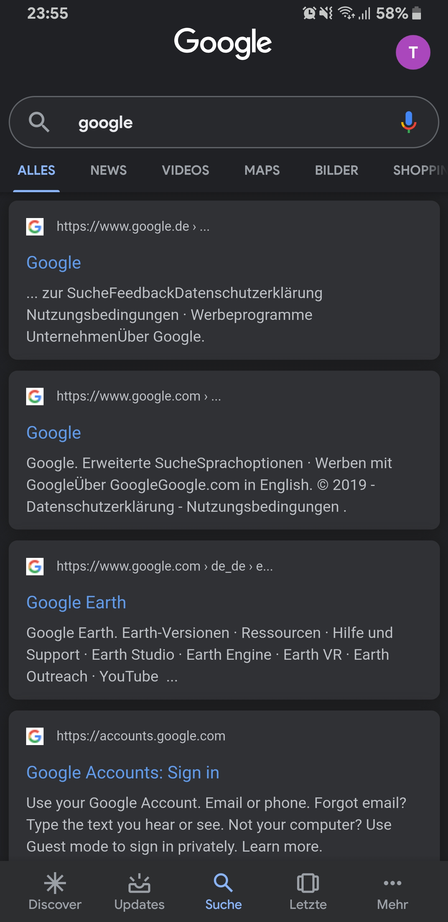 Google dark mode finally arrived to S9+ r/GalaxyS9