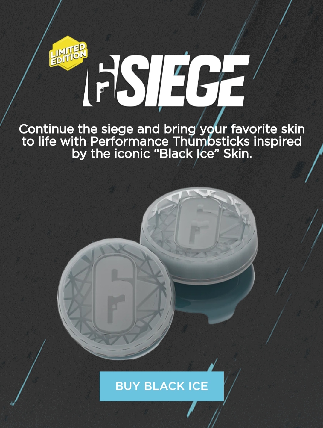 New Limited Edition Rainbow Six Siege Black Ice Kontrolfreeks. r/KontrolFreek