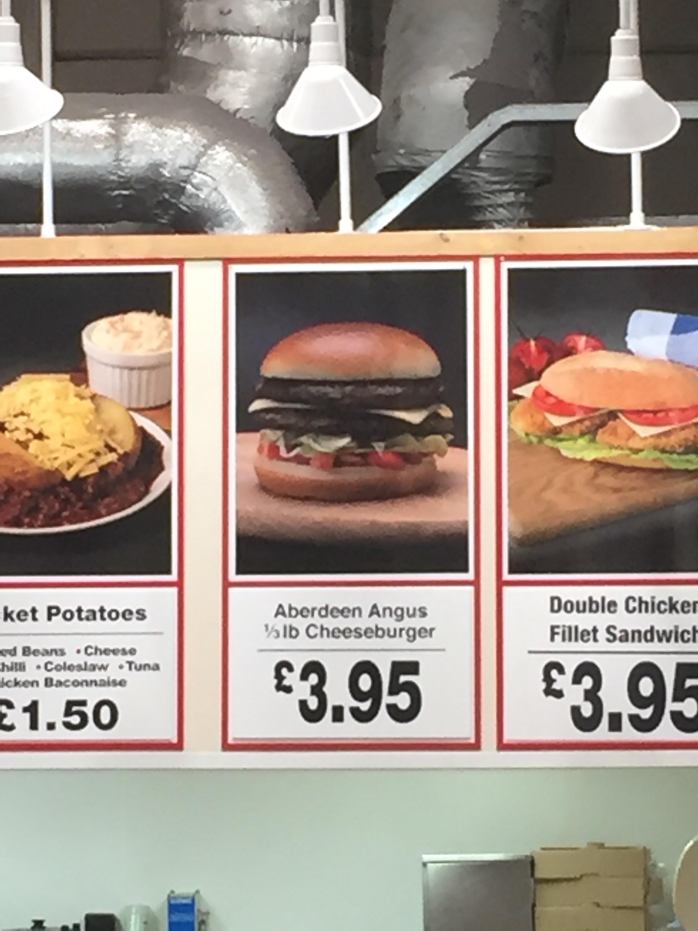 Aberdeen Angus Cheeseburger has been added to the UK food court. r/Costco