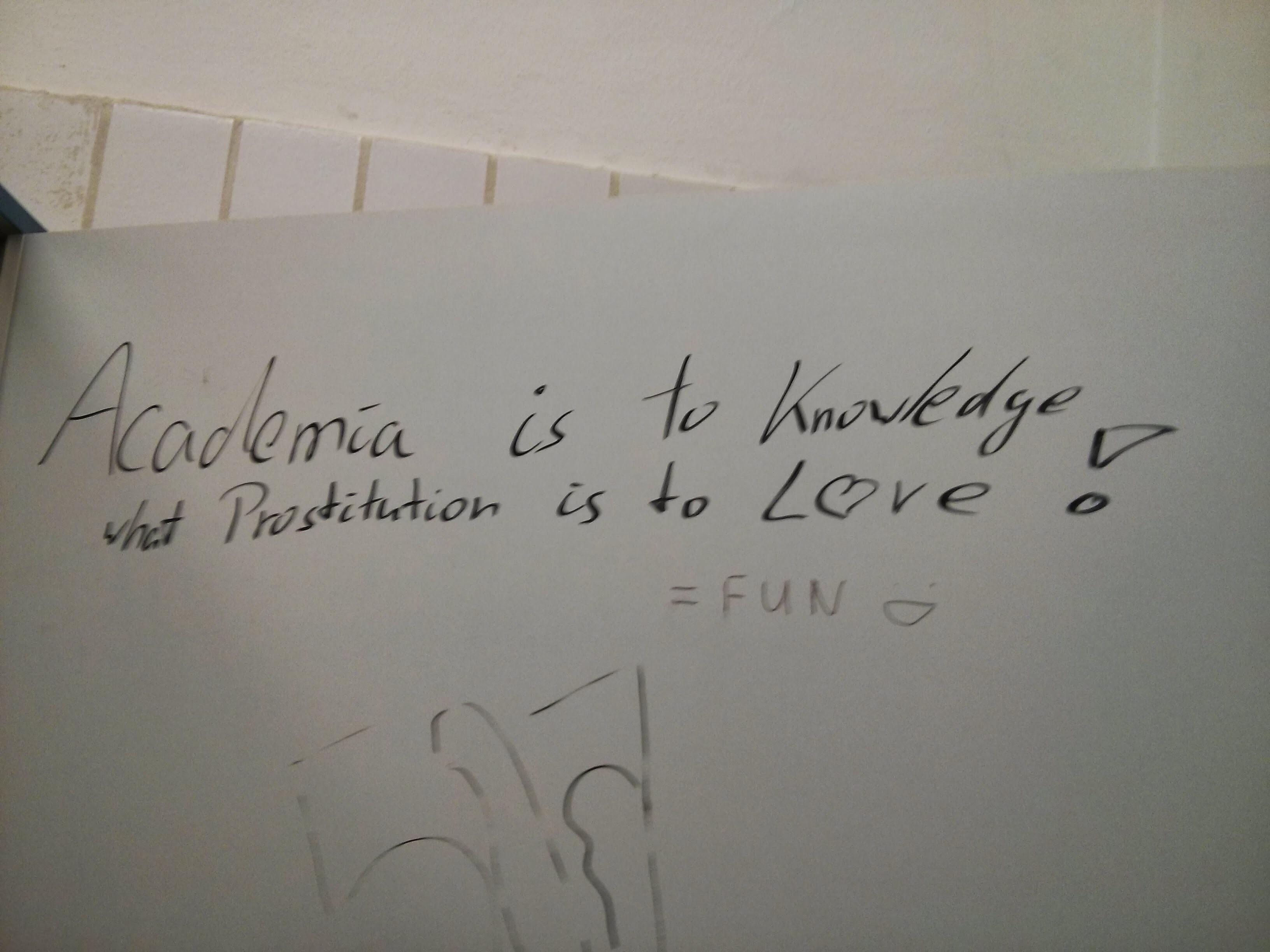 Bathroom stall poetry Professors