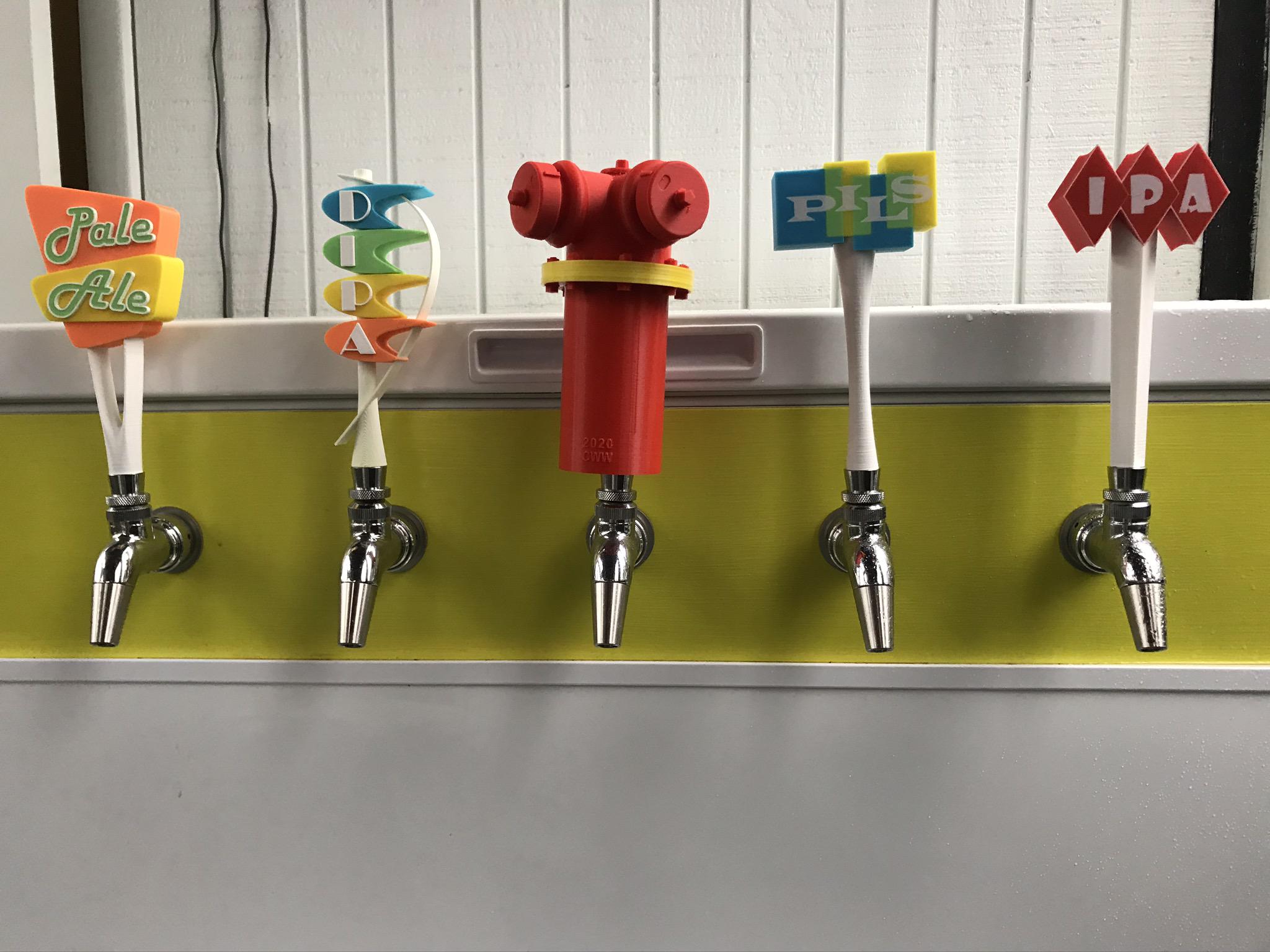 Custom Tap Handles for my homebrew keezer. r/3Dprinting