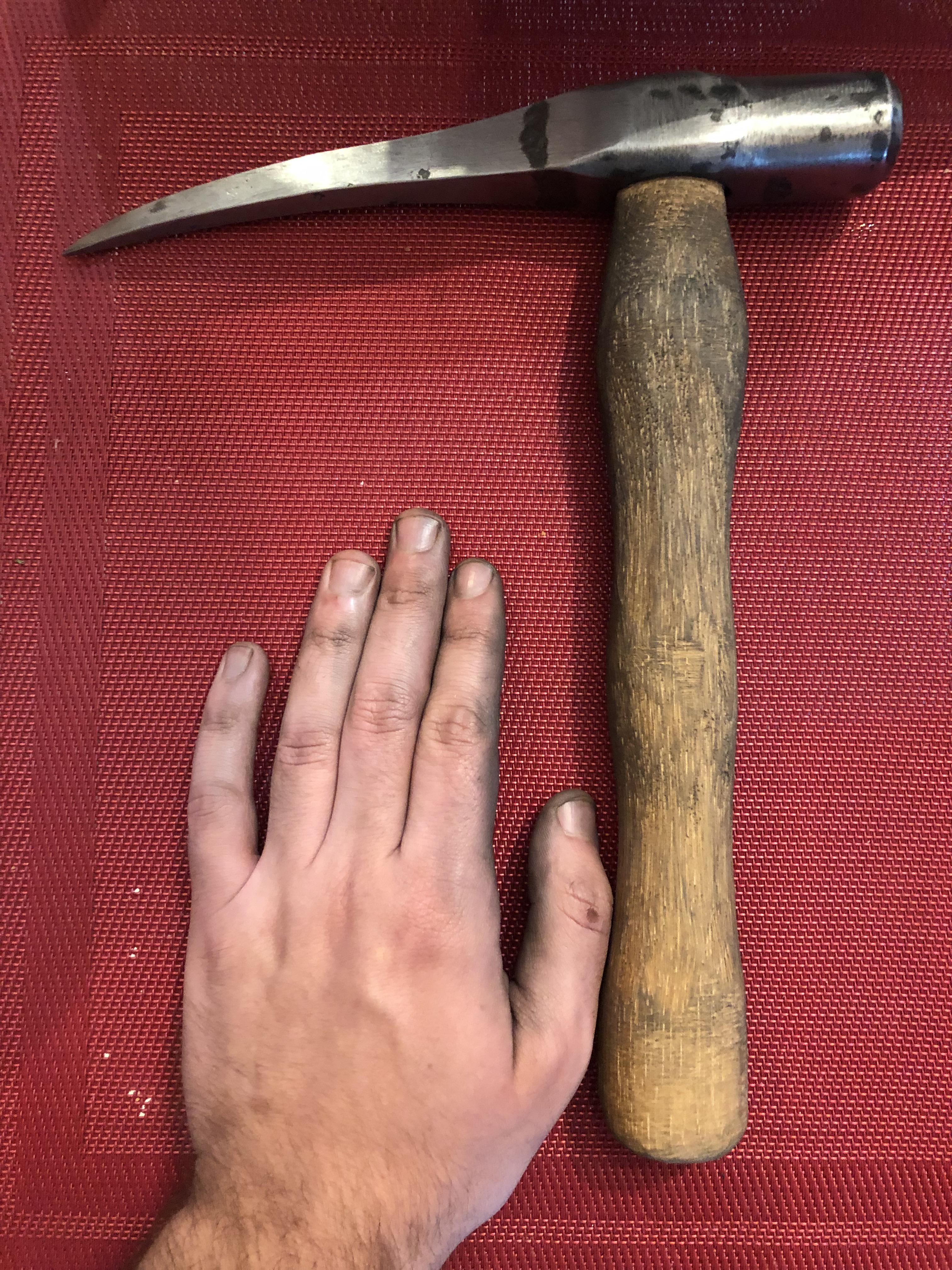 Finished making my rock hammer, though it could use a little bit more