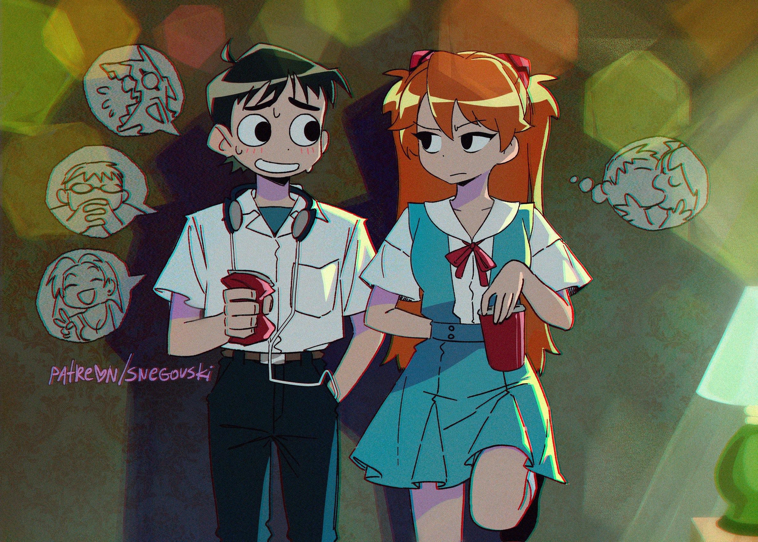 Shinji Ikari Takes Off (snegovski) r/ScottPilgrim