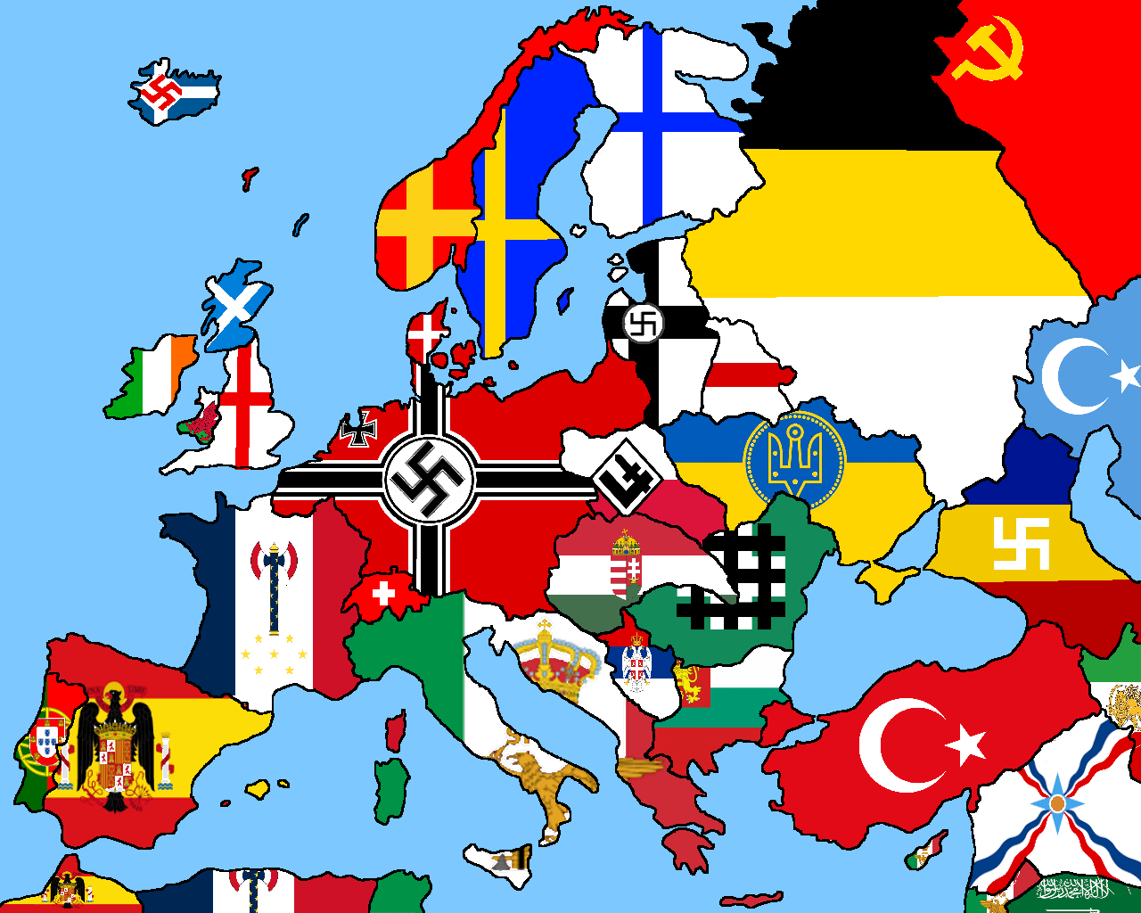 Flags Of The Ww2 Main Allies And Axis Powers Vexillology