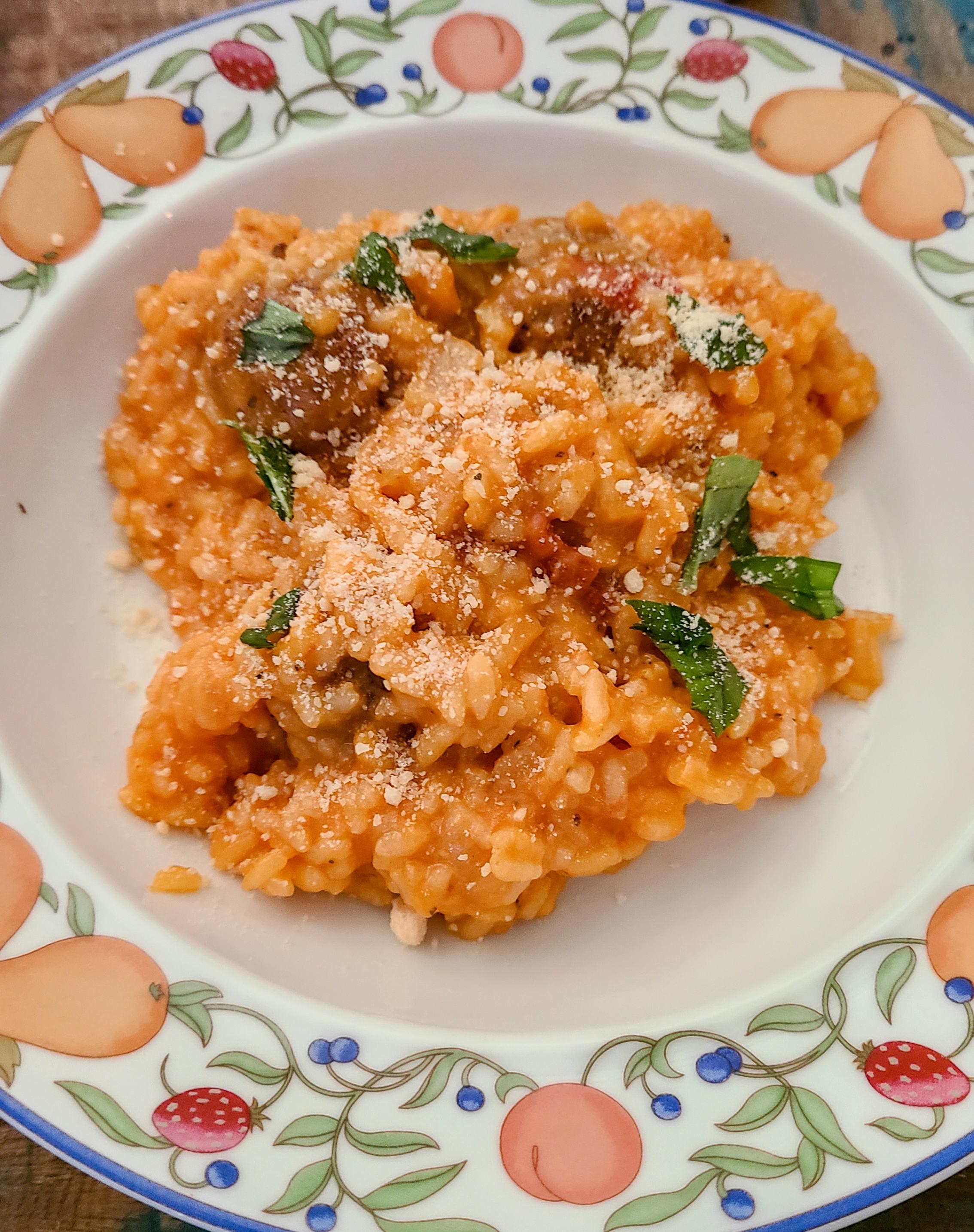[Homemade] Meatball risotto r/food