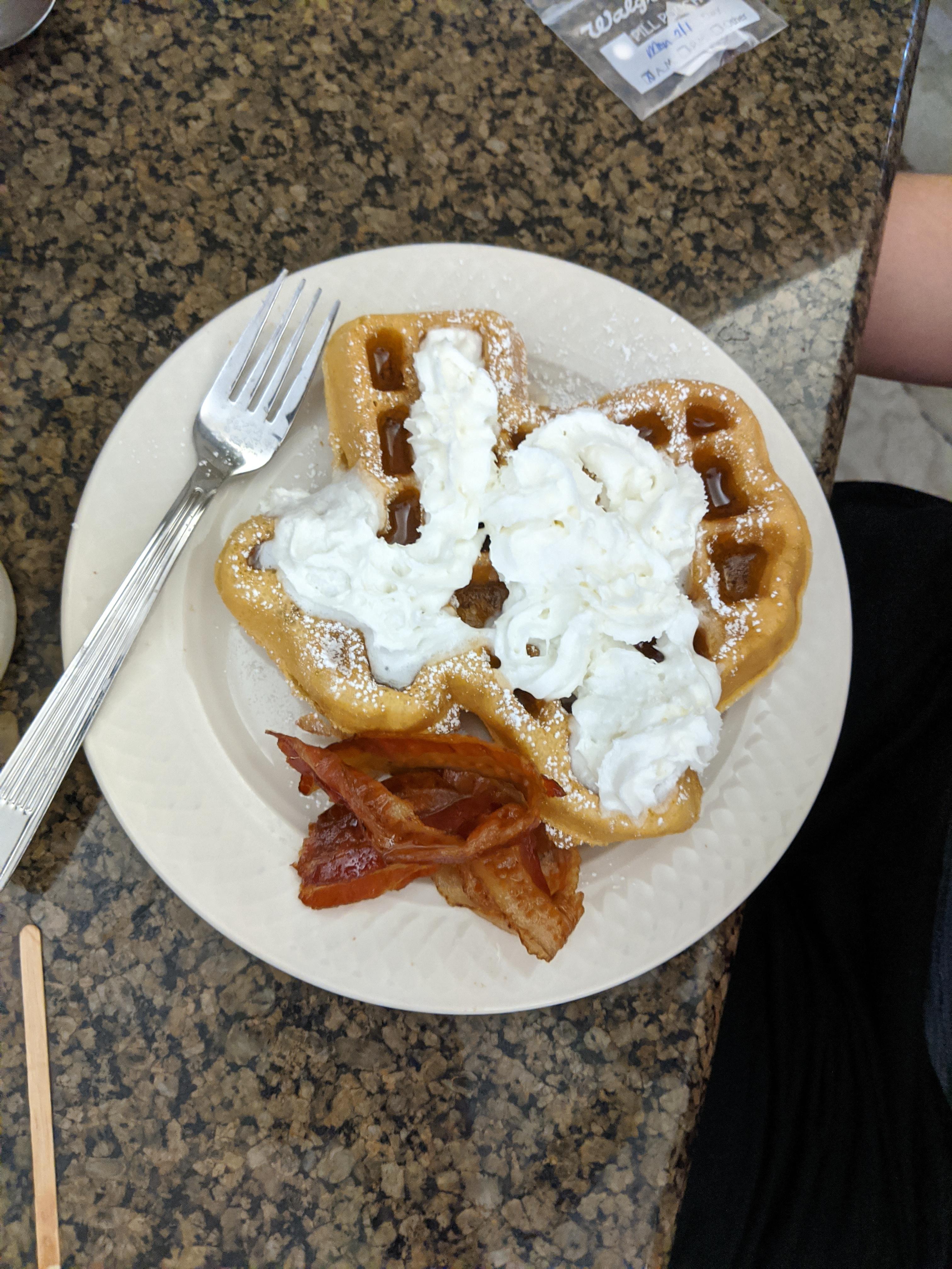 My Texas hotel has Texasshaped waffles r/mildlyinteresting