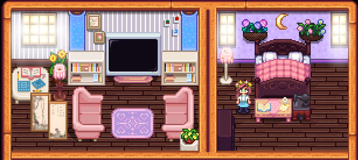 Just a cute little bedroom and sitting room