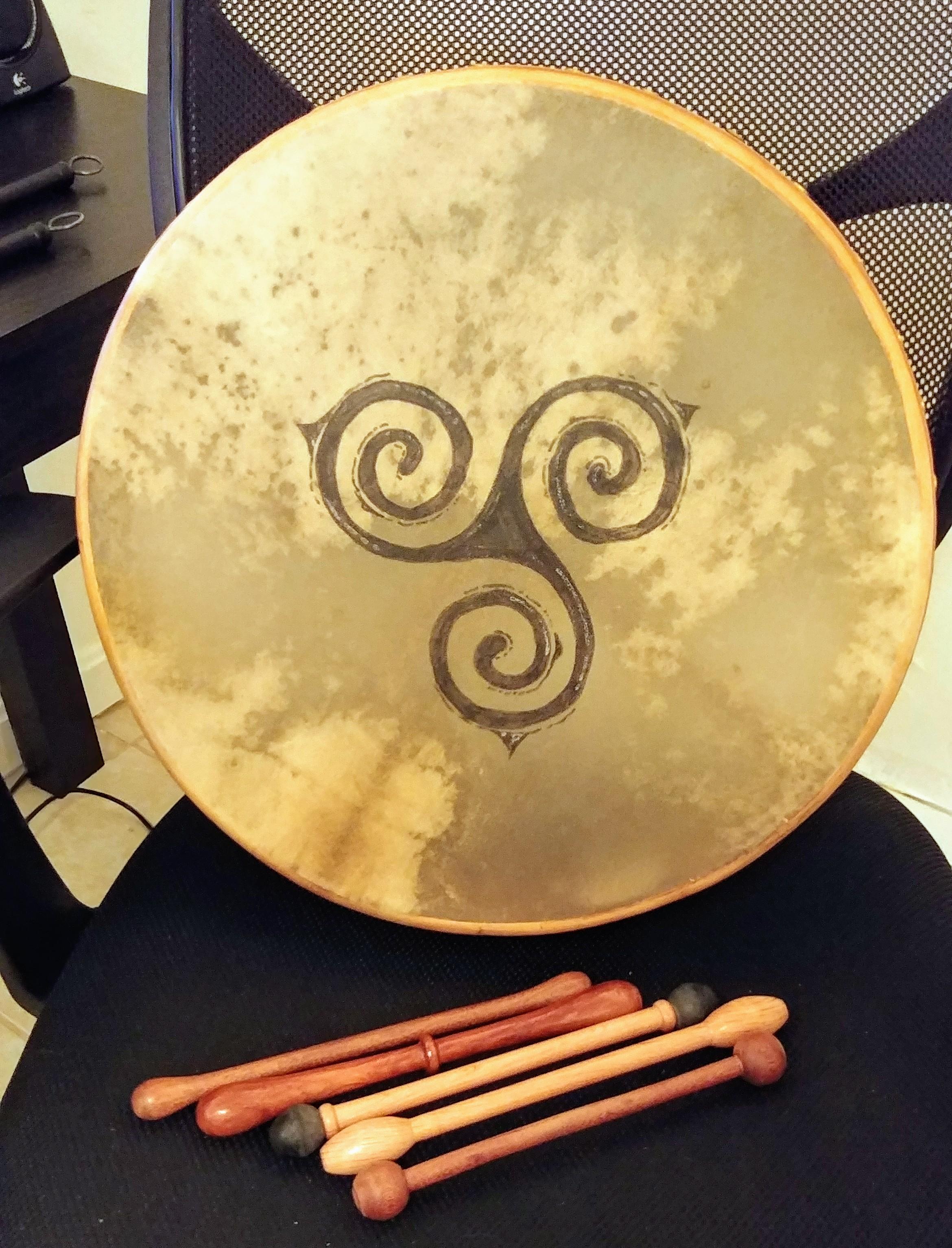 My 18" Bodhran c/o Roundstone Musical Instruments on Co. Galway