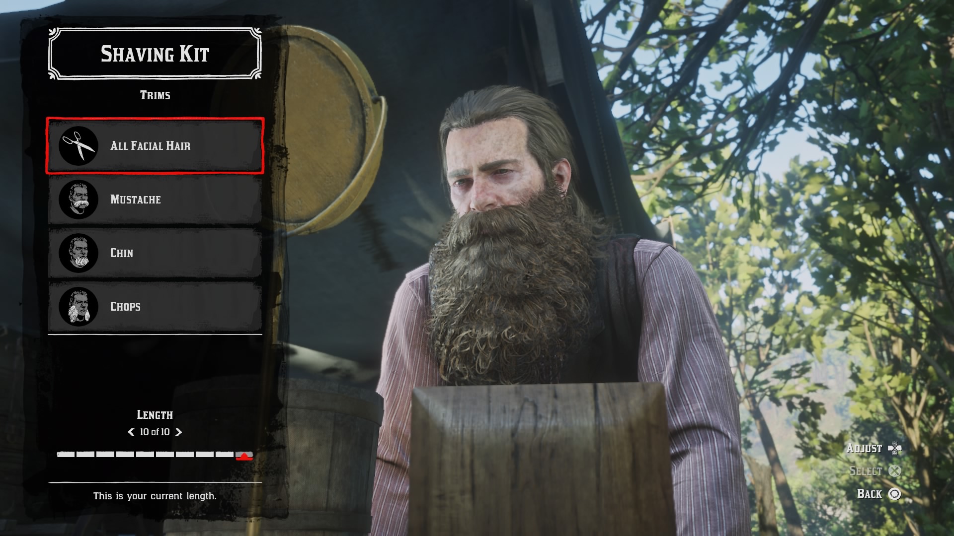 Finally achieved level 10 beard. The beginning of chapter 6, only using