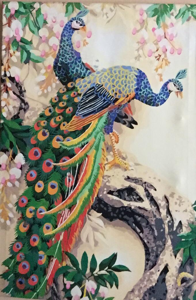 A nice painting of a peacock from the 90’s amogus
