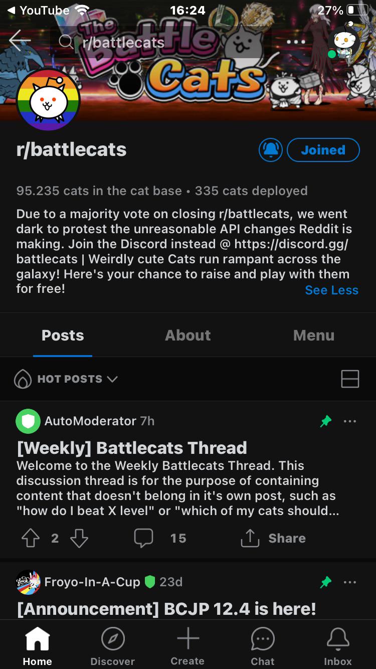 Wait, wasn't the battle cats Reddit closed? r/TheBattleCatsReddit