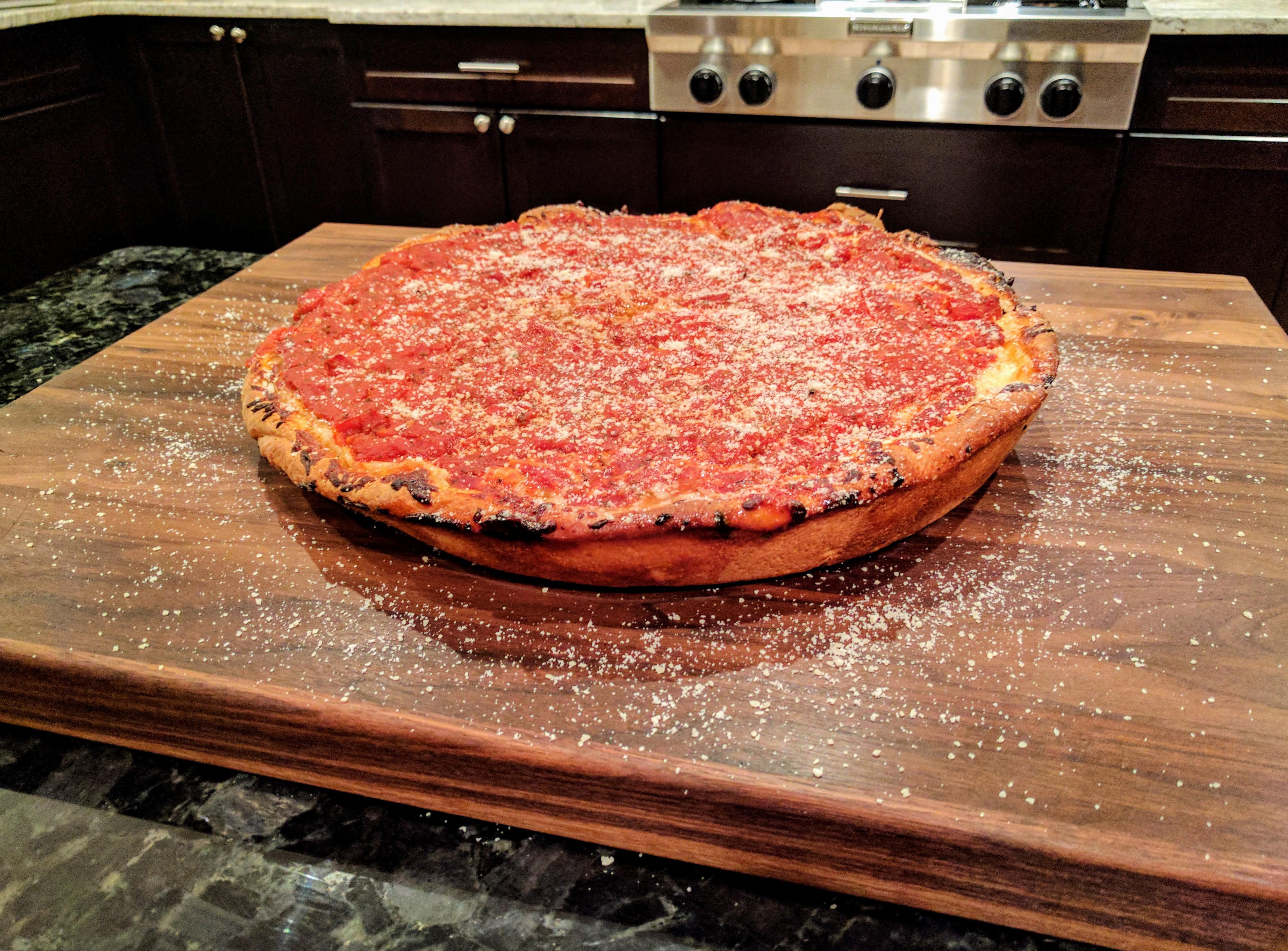 [Homemade] Deep Dish 15" Skillet Meat Lovers Pizza r/food