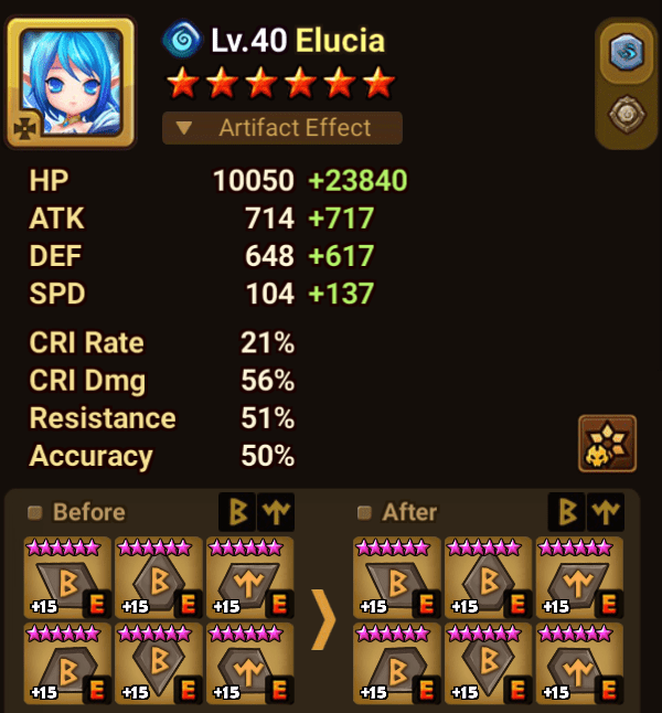 Here is my triple Icaru DB12 spreadsheet summonerswar