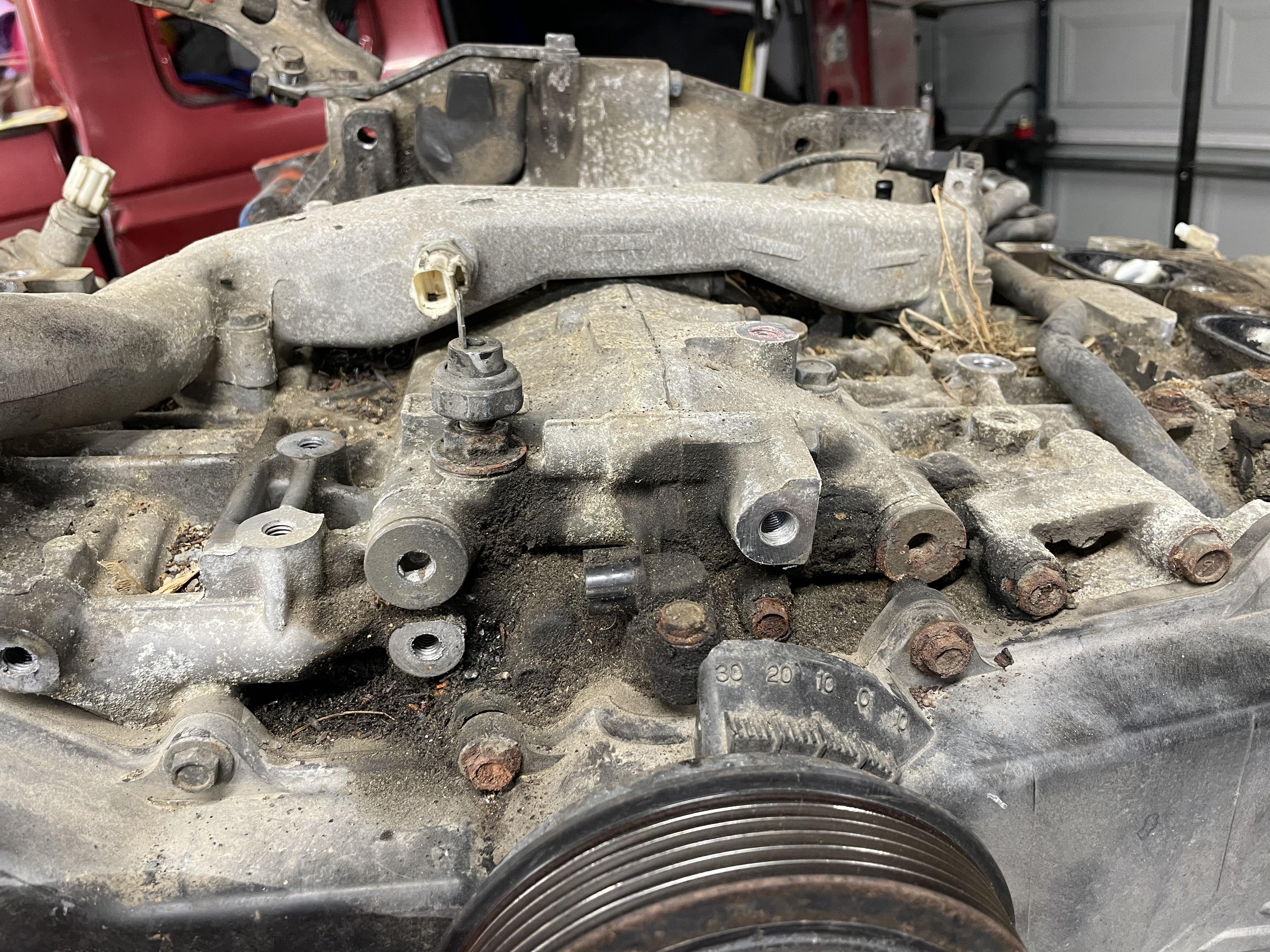 My Subaru EJ25 is leaking from the… block seam? How do I fix this leak