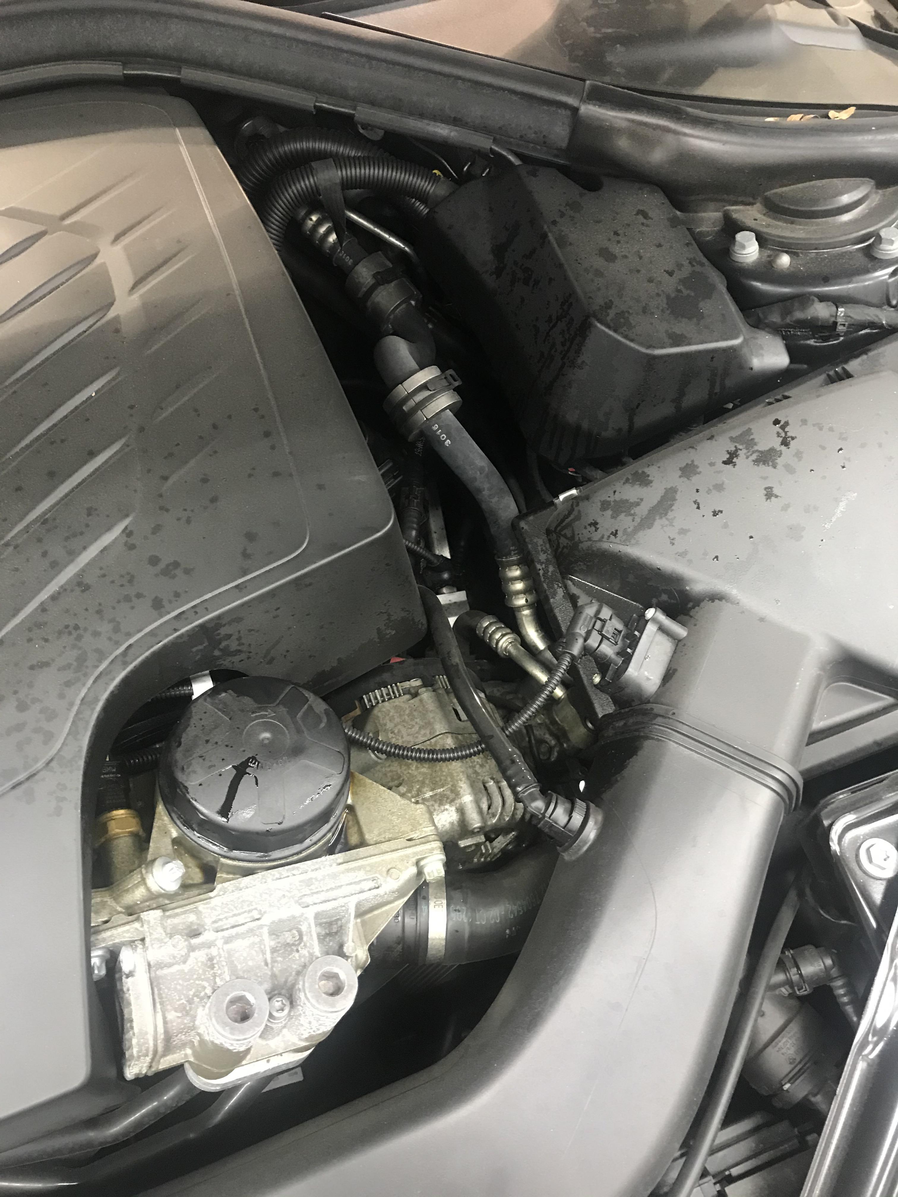 Customer stated that there was an oil leak. The aftermath of using a