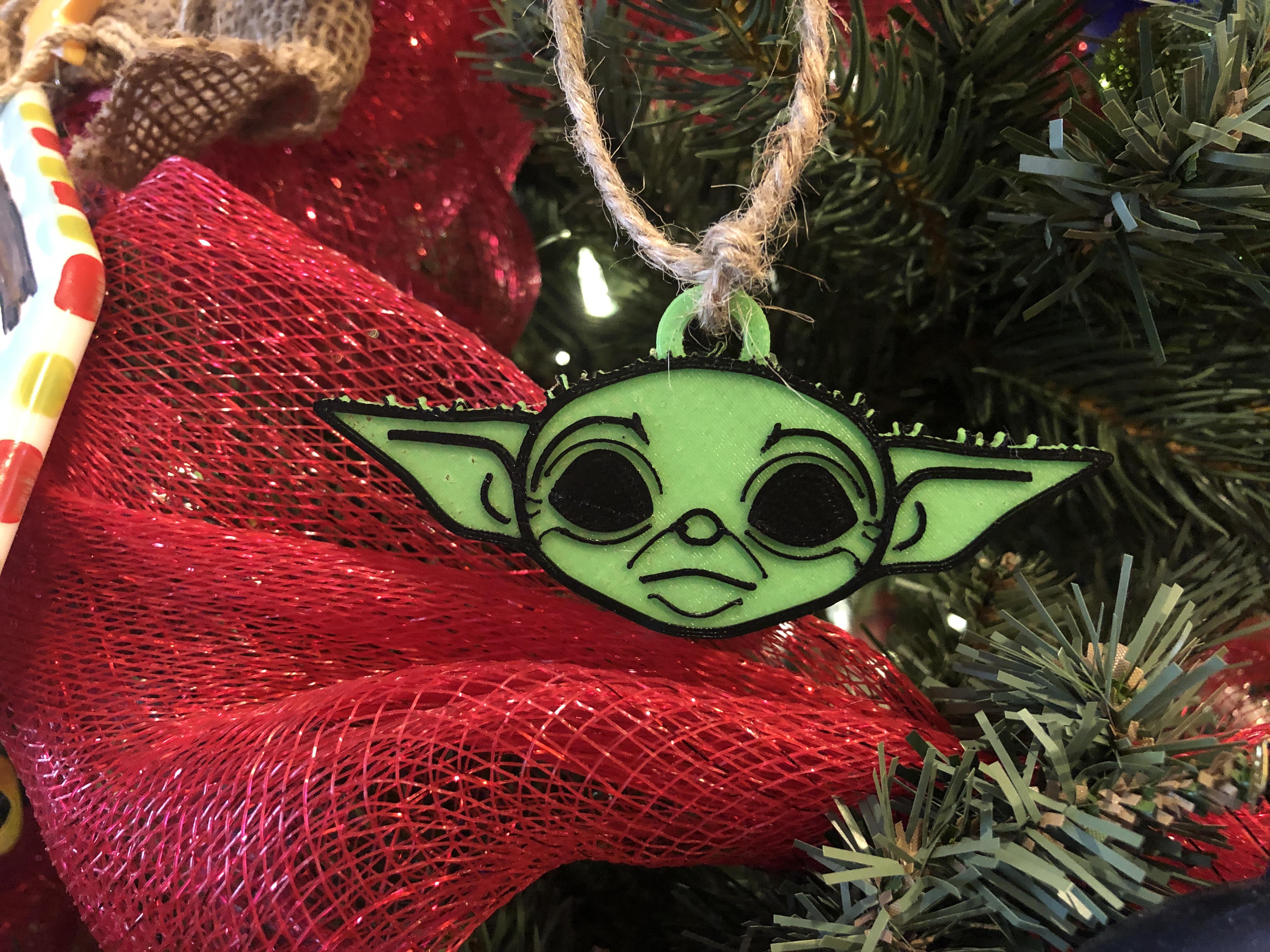 Baby Yoda Ornament for Christmas gift r/3Dprinting