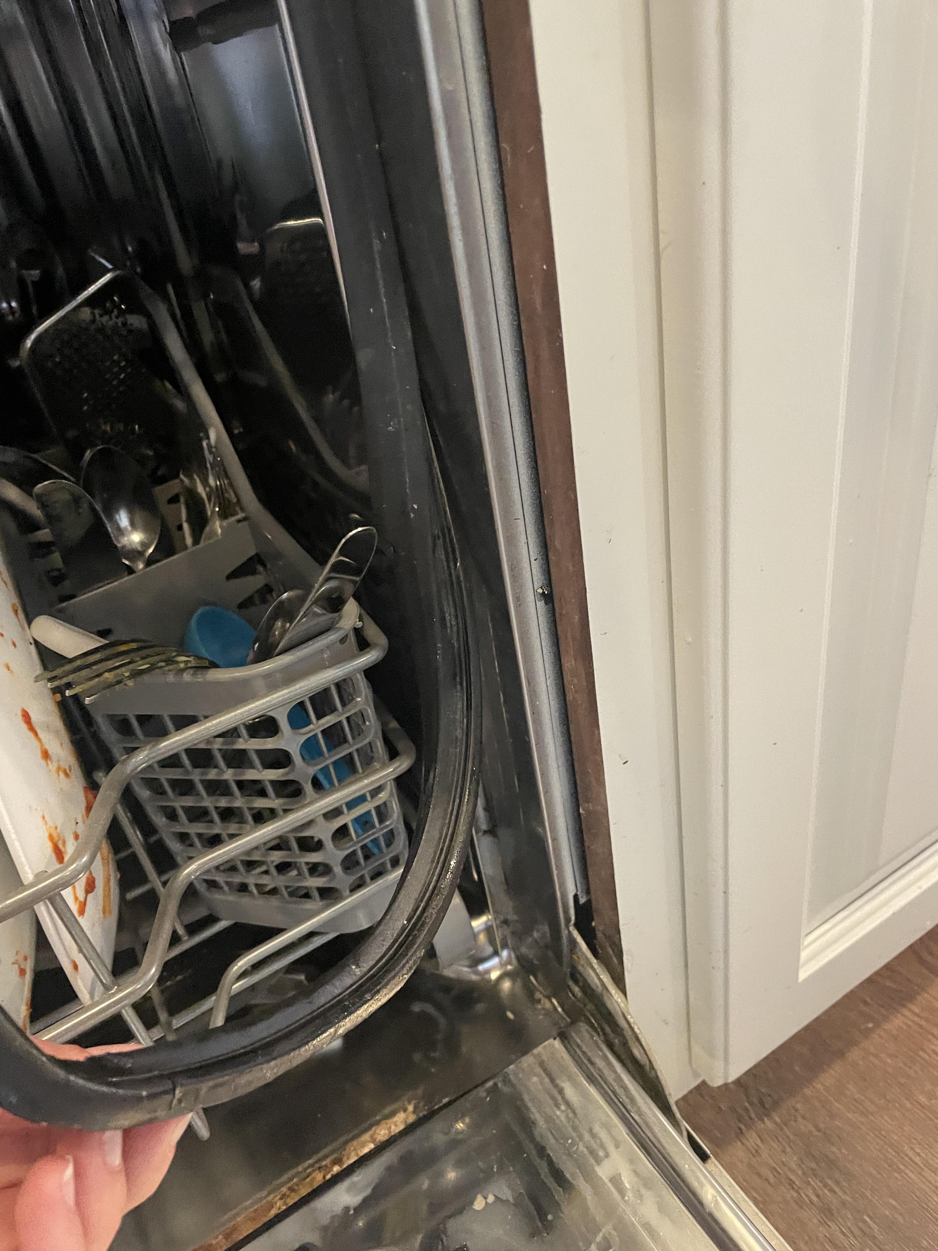 Adhesive for dishwasher seal r/handyman