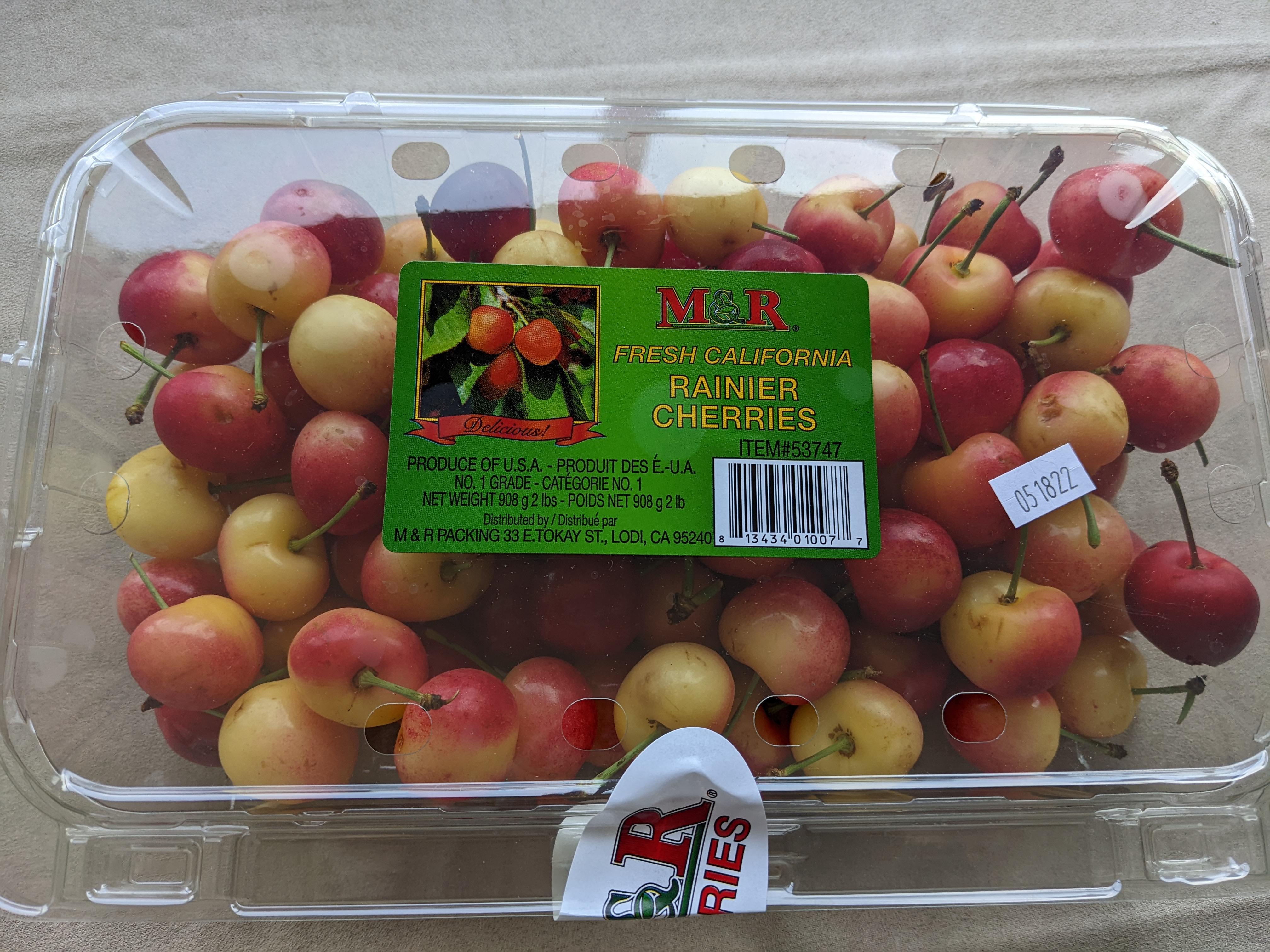 Rainier Cherries are back! Costco