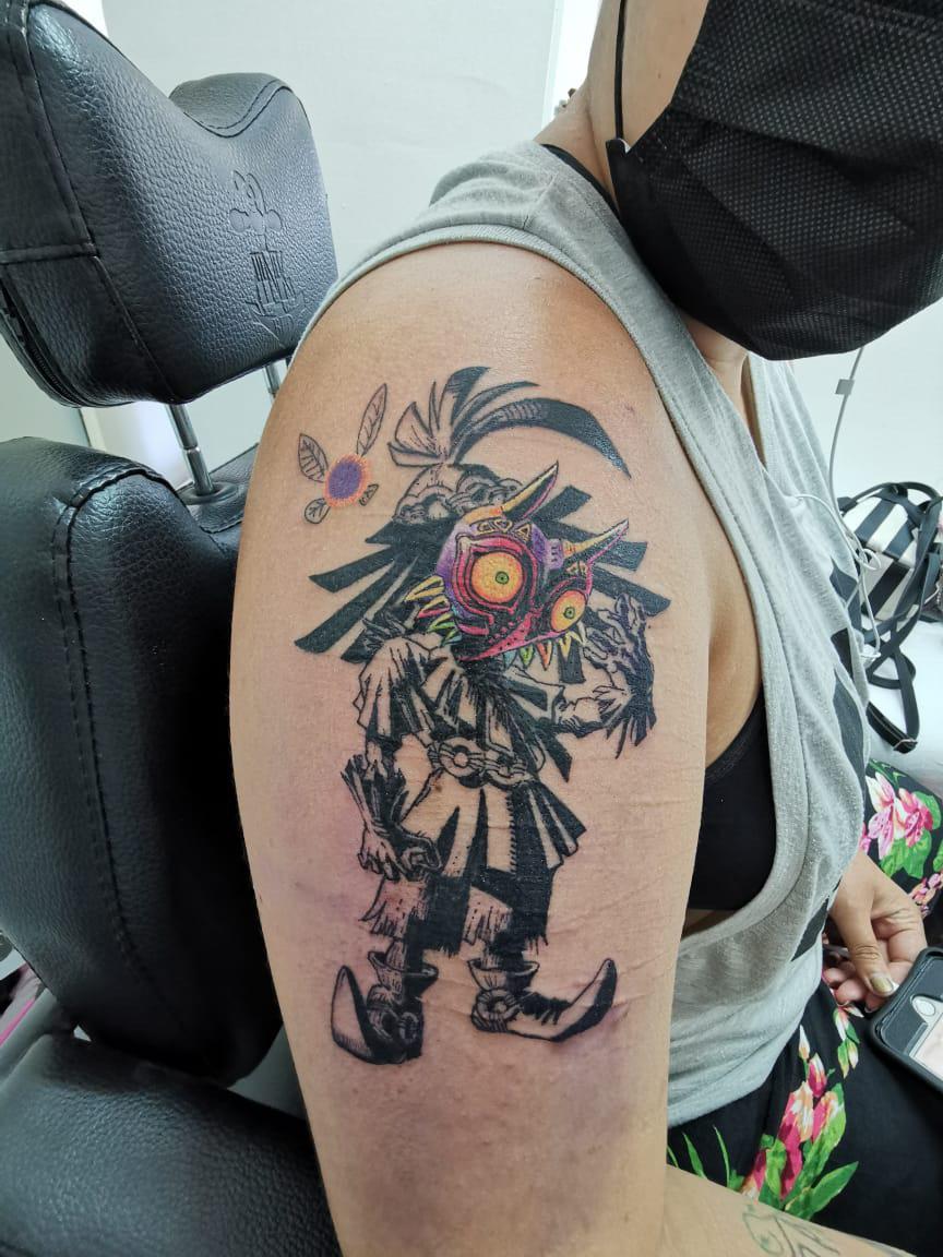 [MM] New Skull kid Tattoo by Hermes Barreto in Los Cabos, Mexico r/zelda
