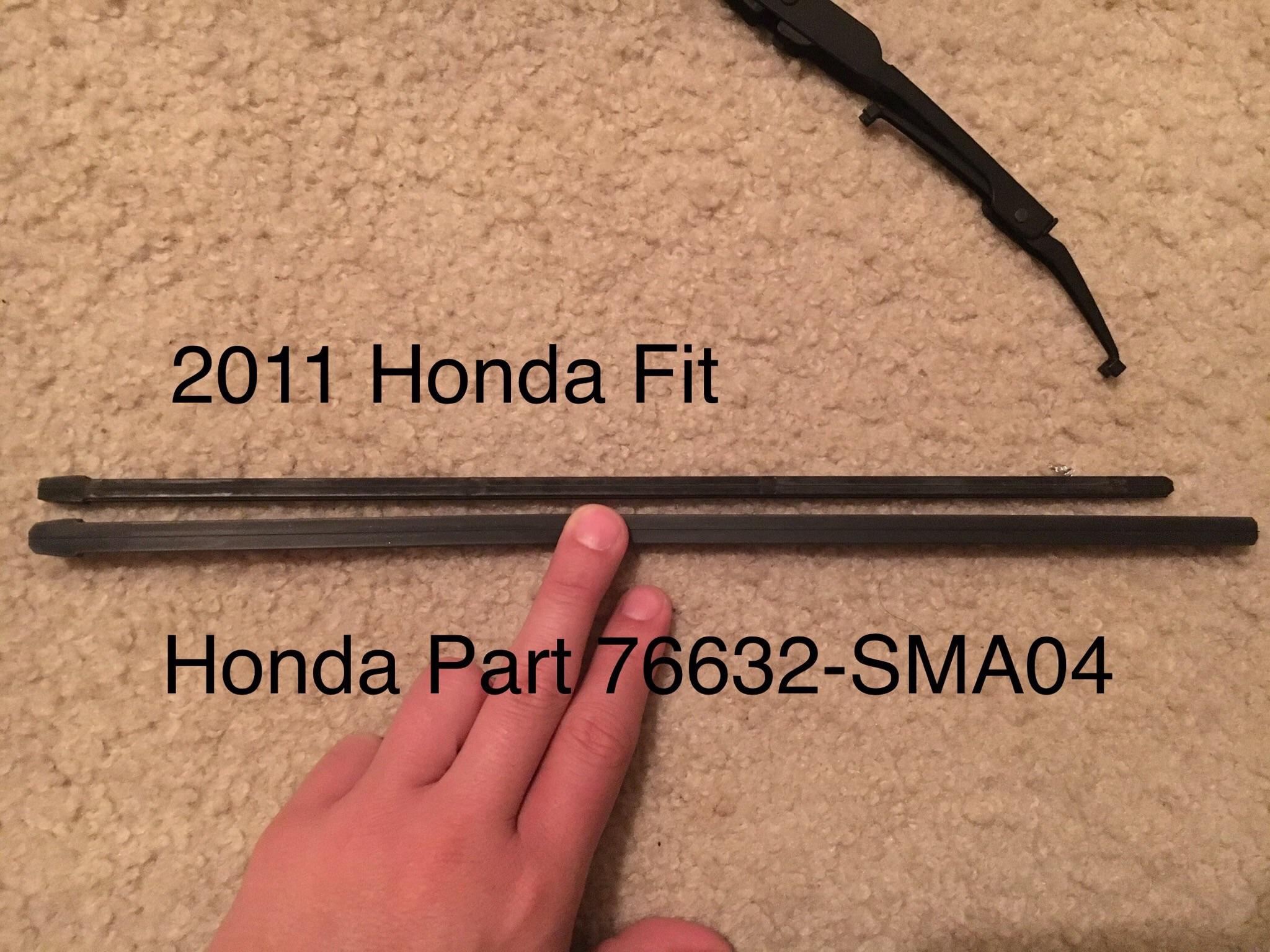 2011 Honda Fit wiper blade fitment issues. bought parts from Honda, but