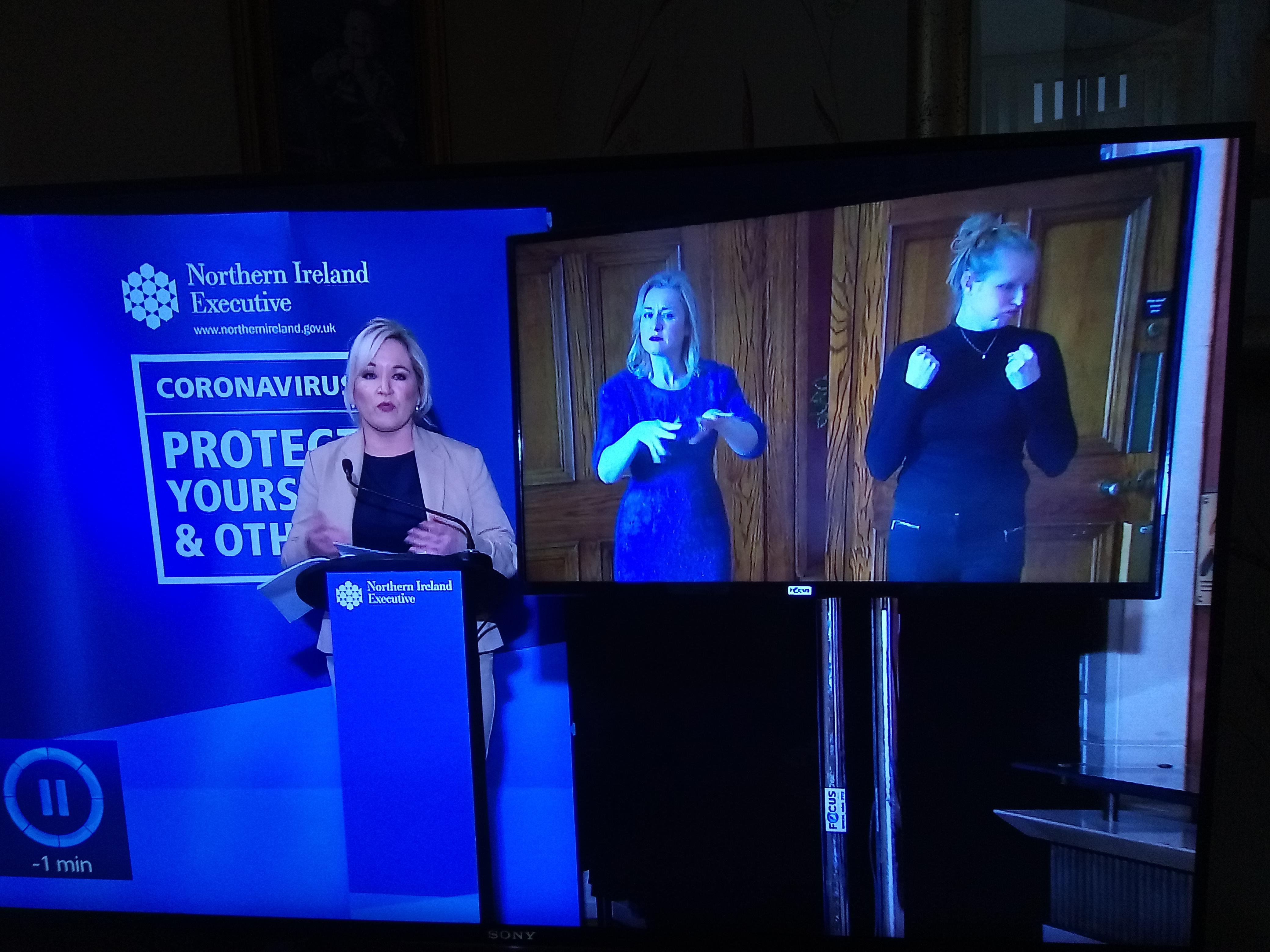 2 different sign language interpreters on UTV live r/northernireland