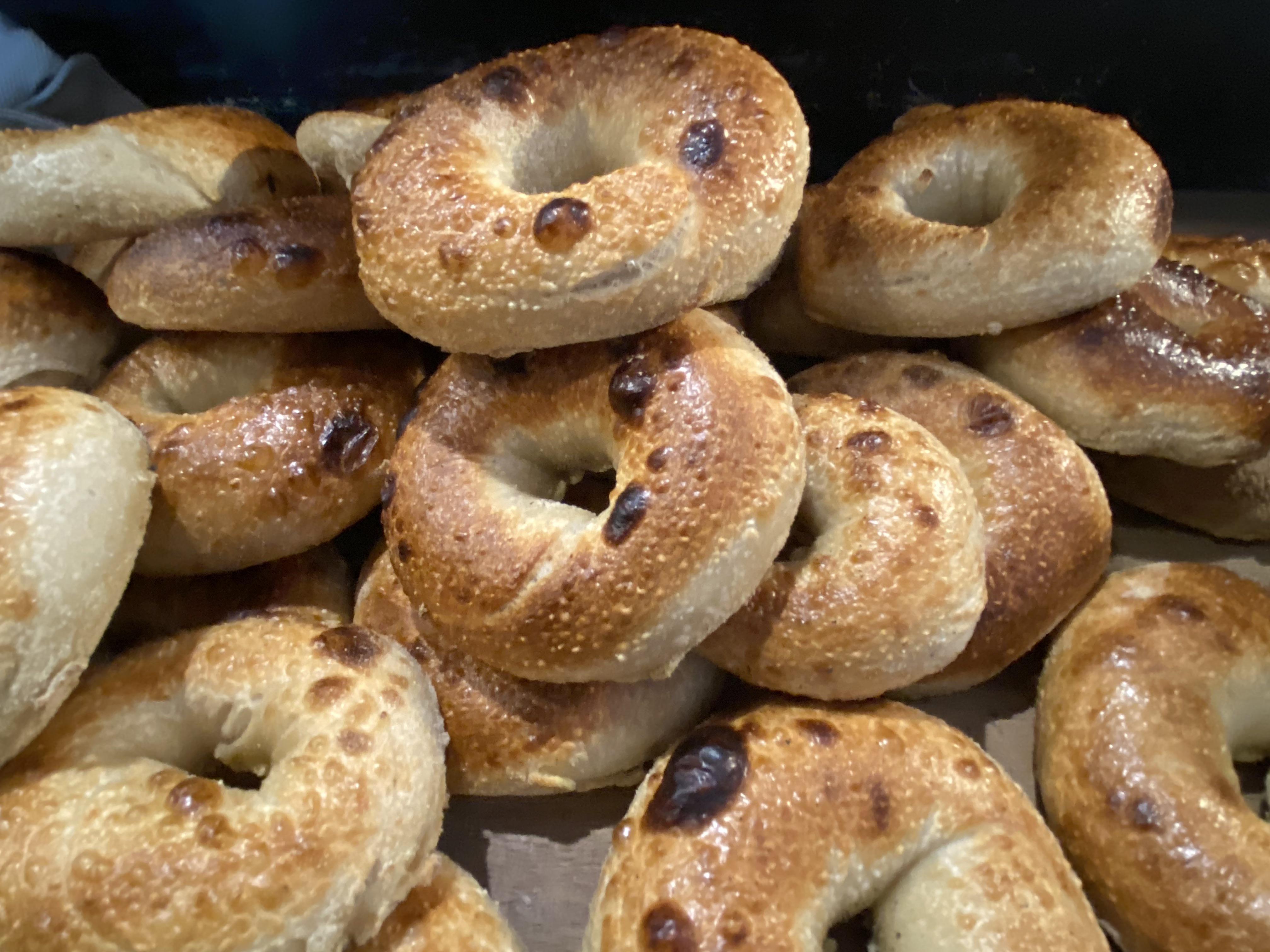Wood fired Bagels from this morning. r/Bagels