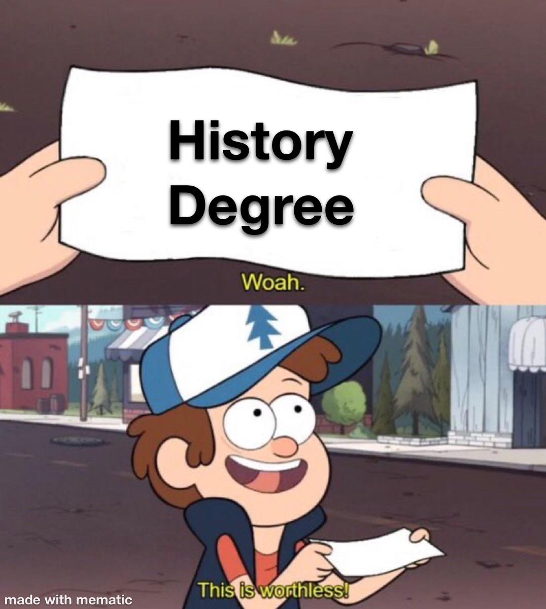 When I Tell People I’m A History Major... r/HistoryMemes