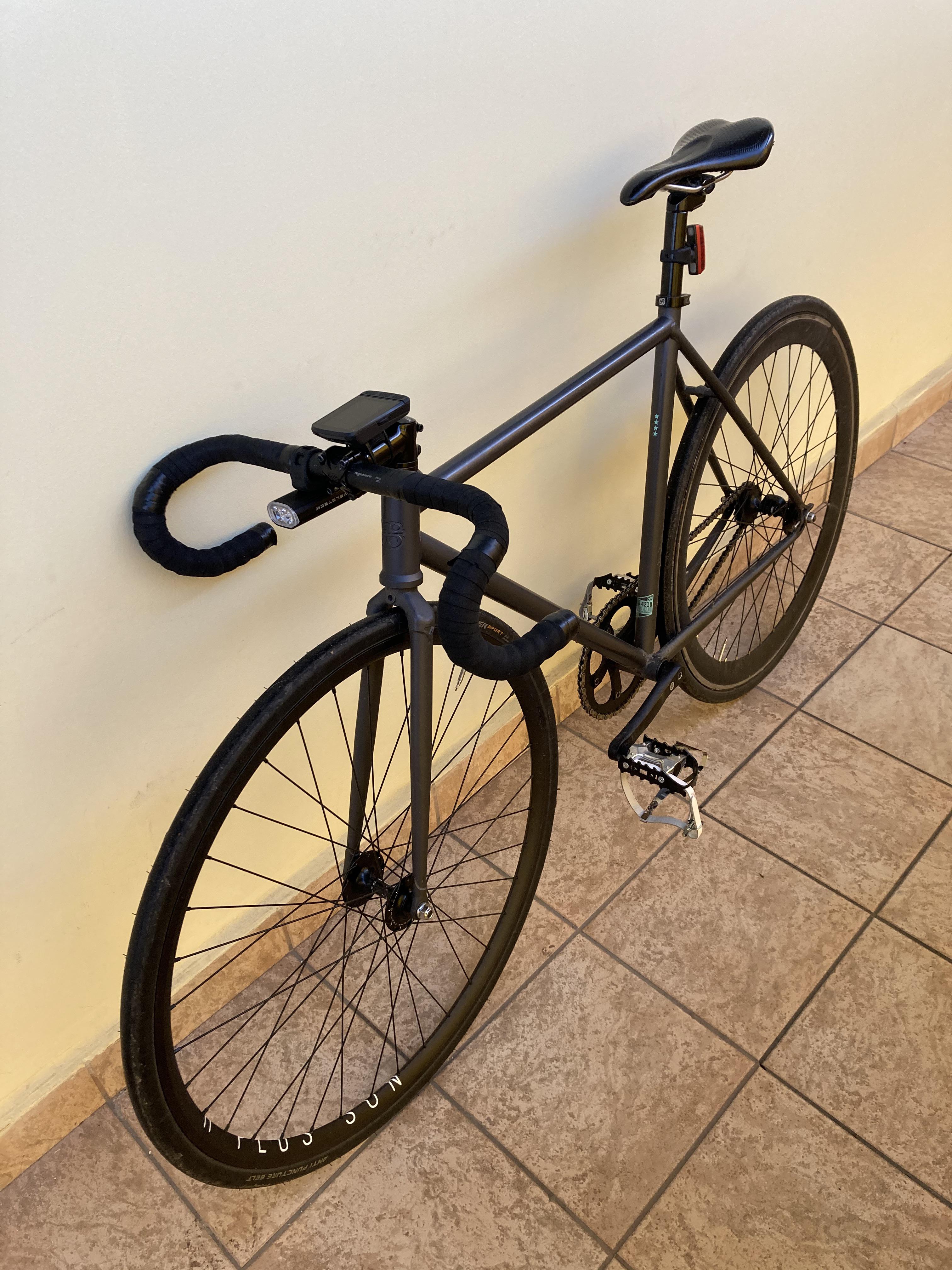 First time riding with toe clips and leather straps, best pedal setup